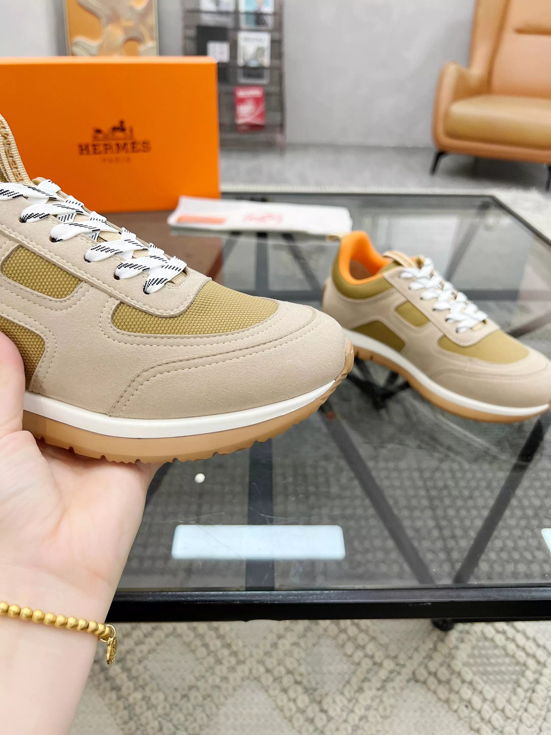 Hermes Casual Shoes For Men Bright 2752