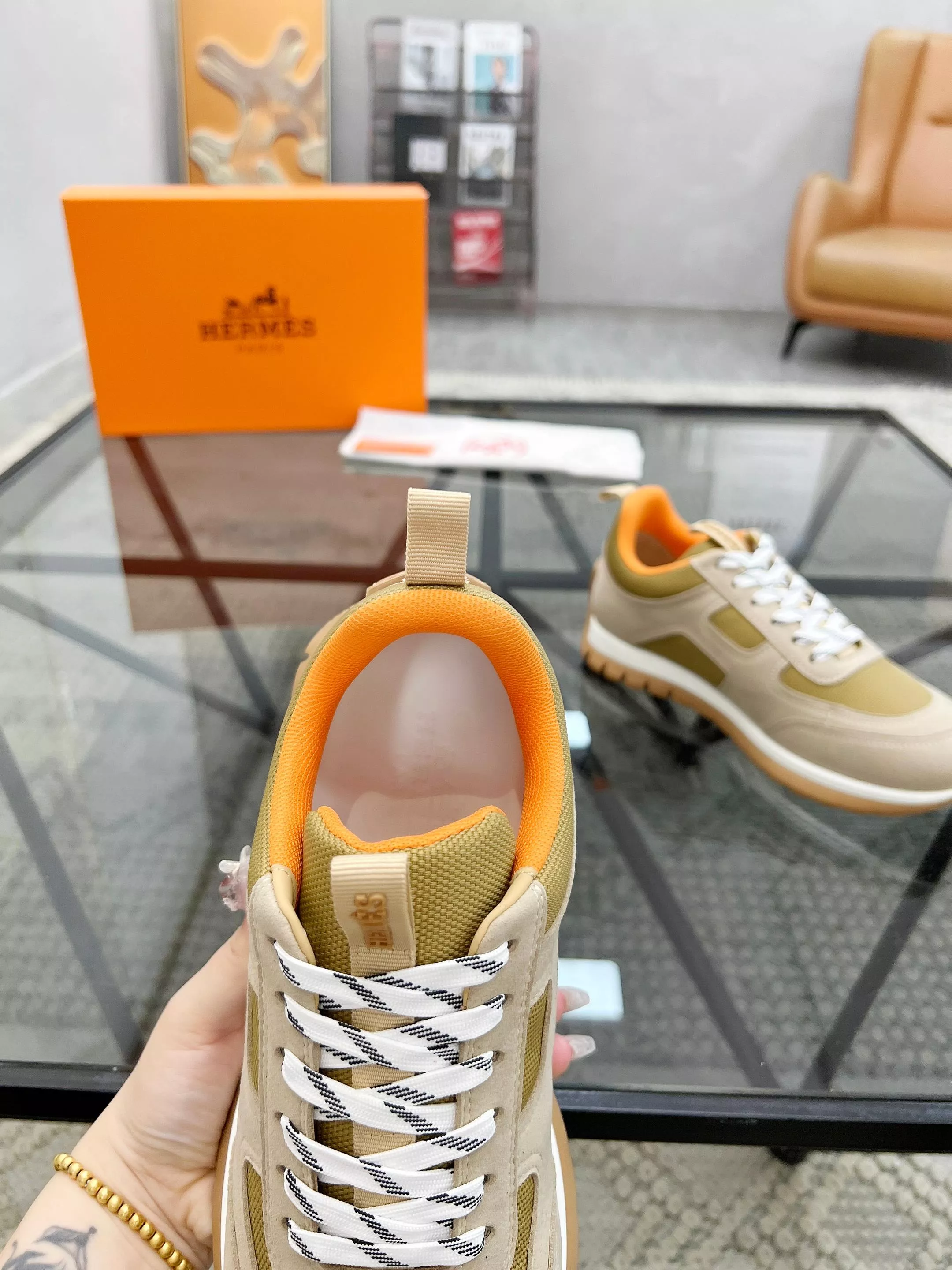 Hermes Casual Shoes For Men Bright 2752