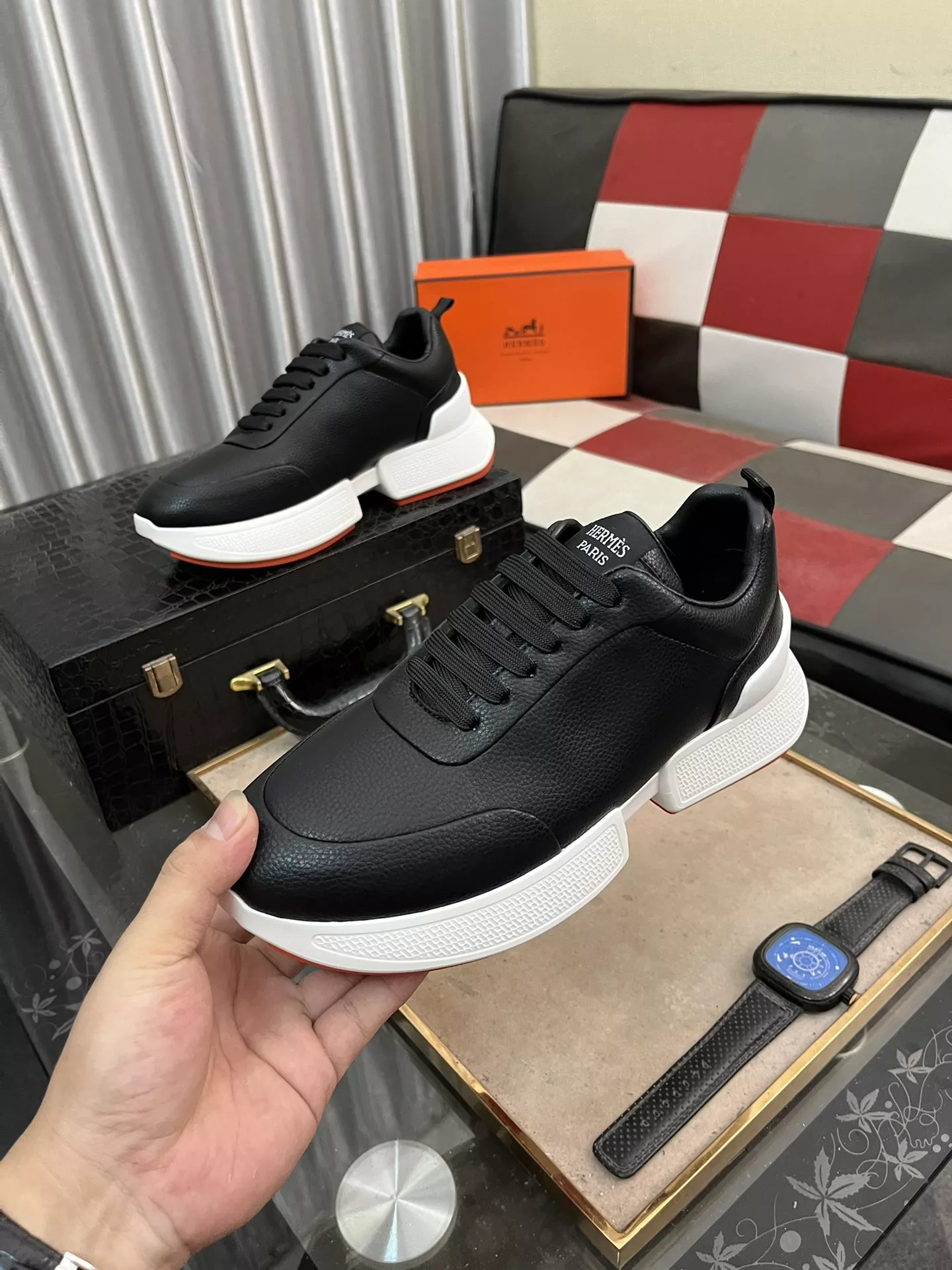 Hermes Casual Shoes For Men Bright 5516