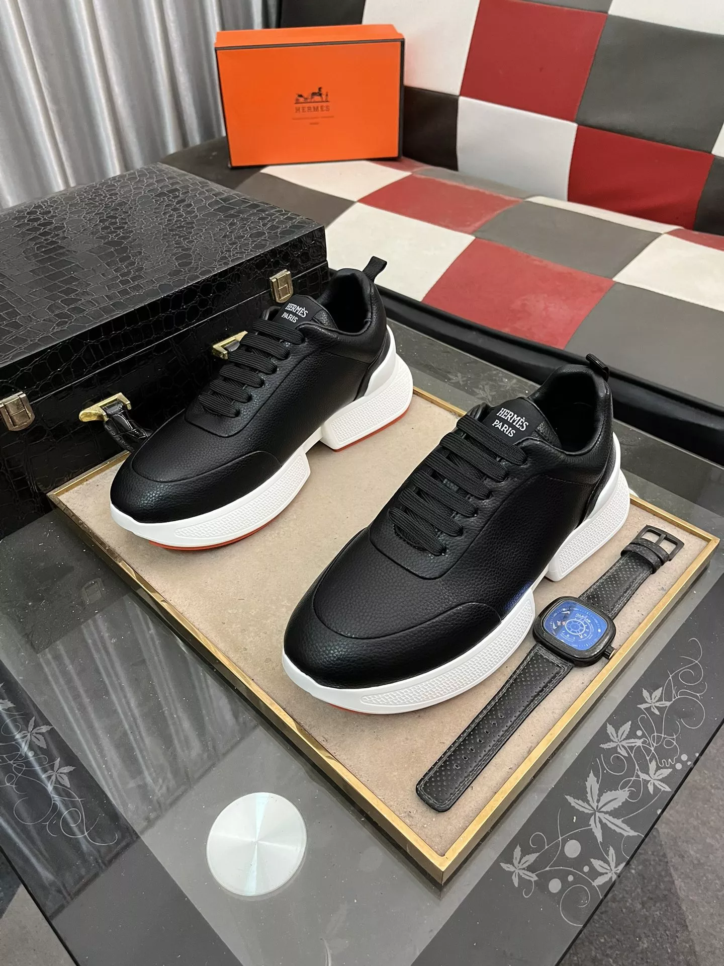 Hermes Casual Shoes For Men Bright 5516