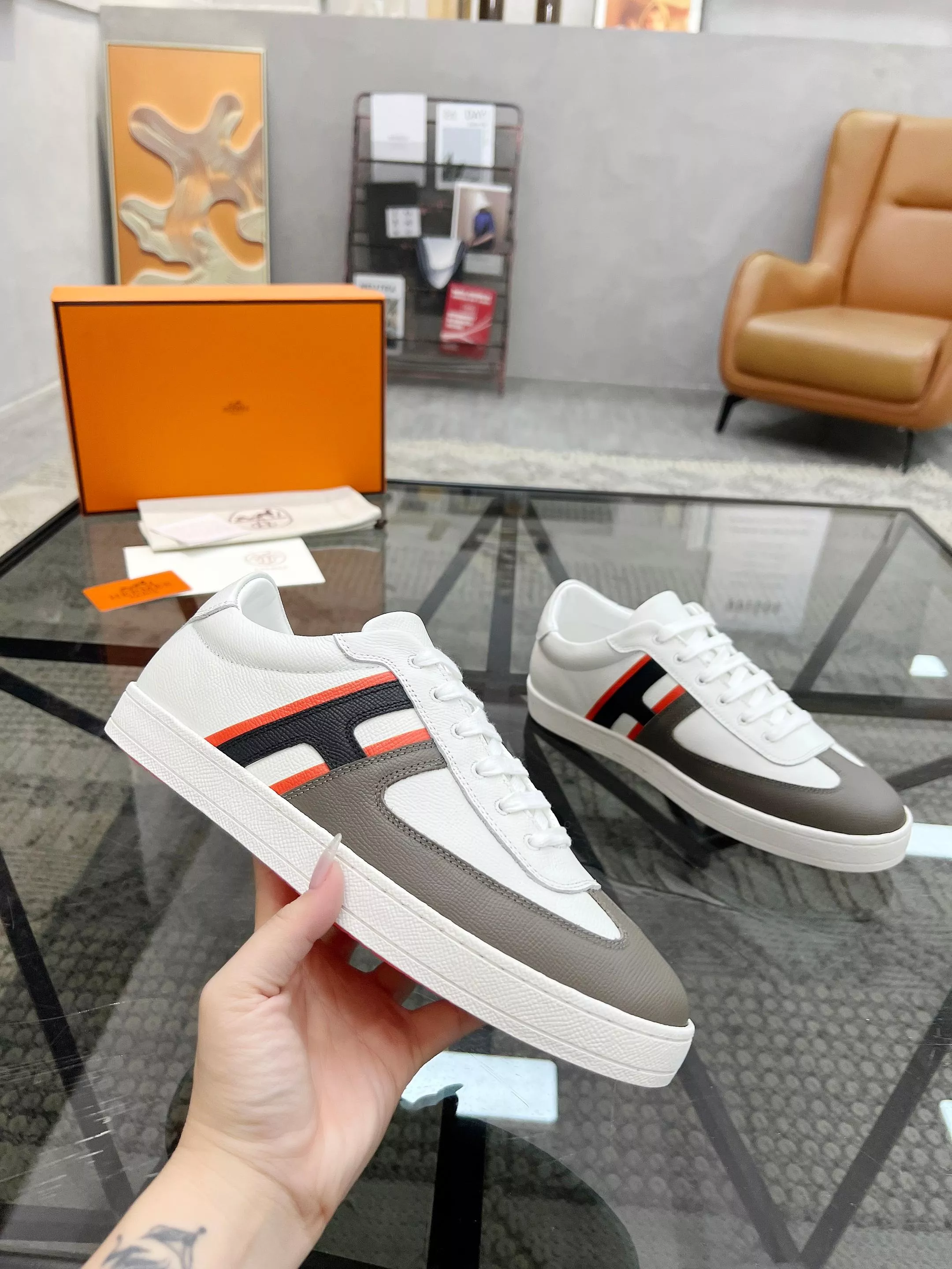 Hermes Casual Shoes For Men Comfortable 7100
