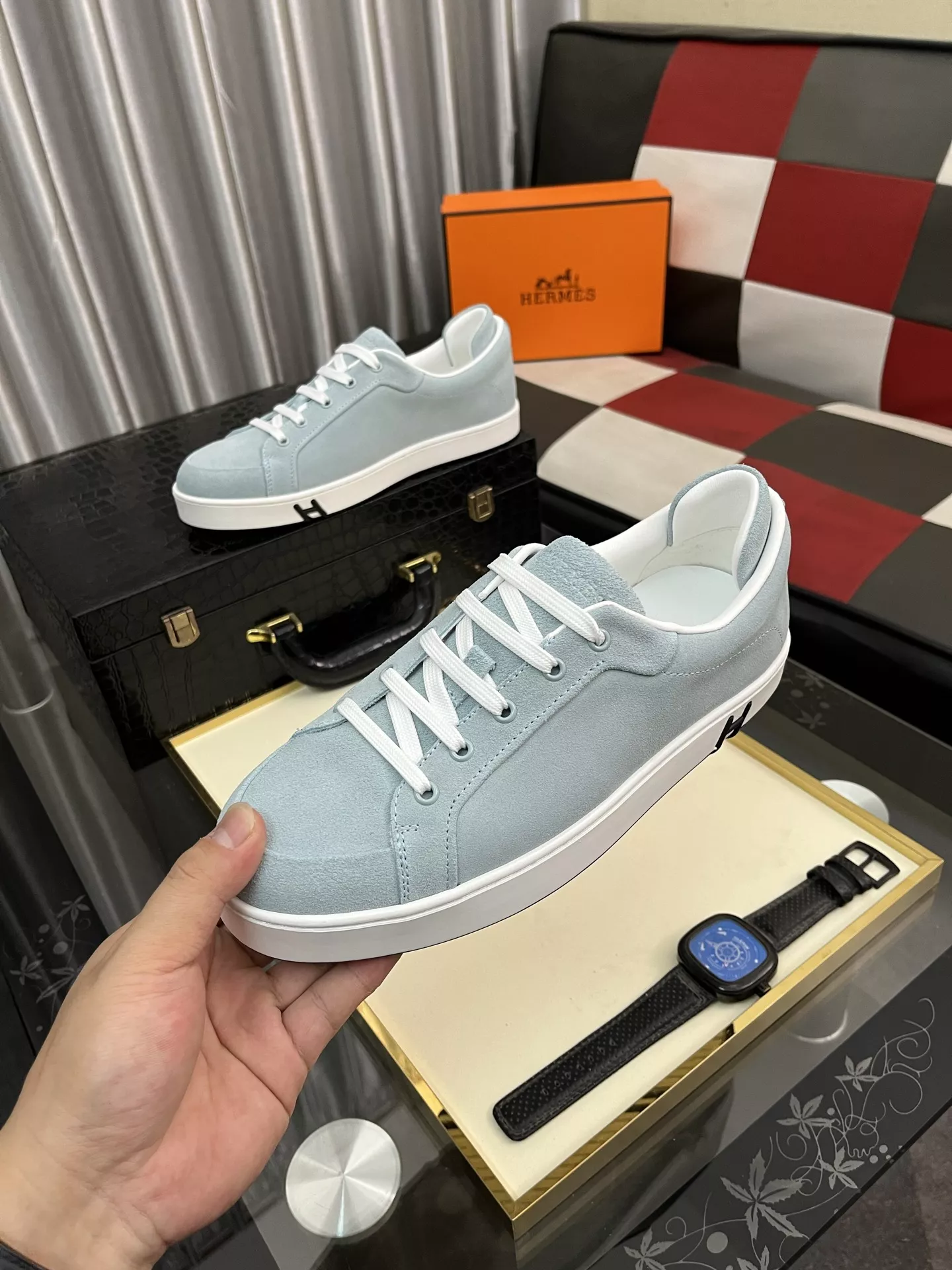 Hermes Casual Shoes For Men Comfortable 8367