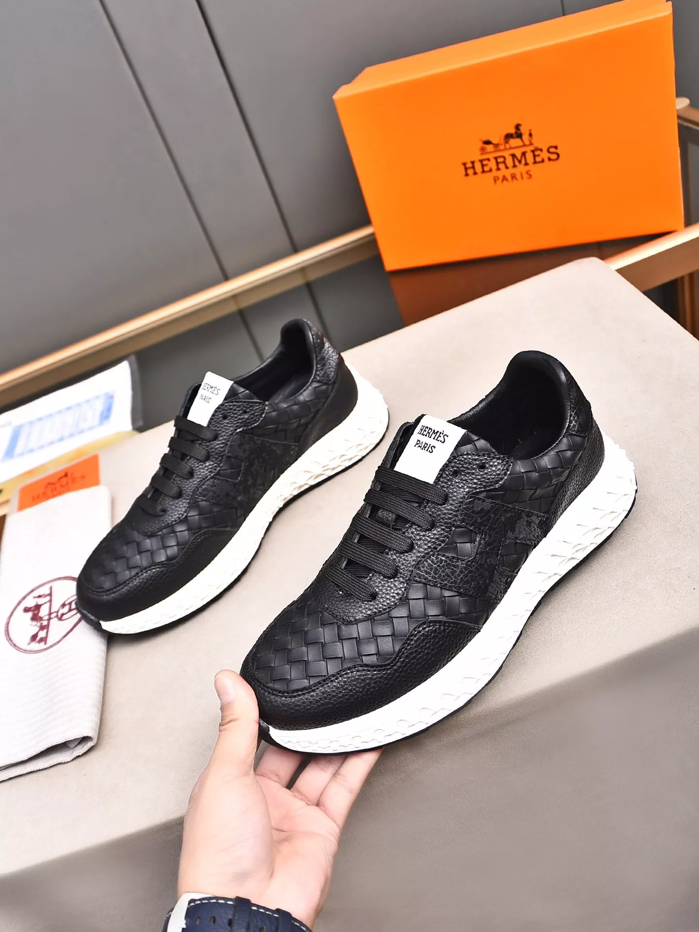 Hermes Casual Shoes For Men Comfortable 8955
