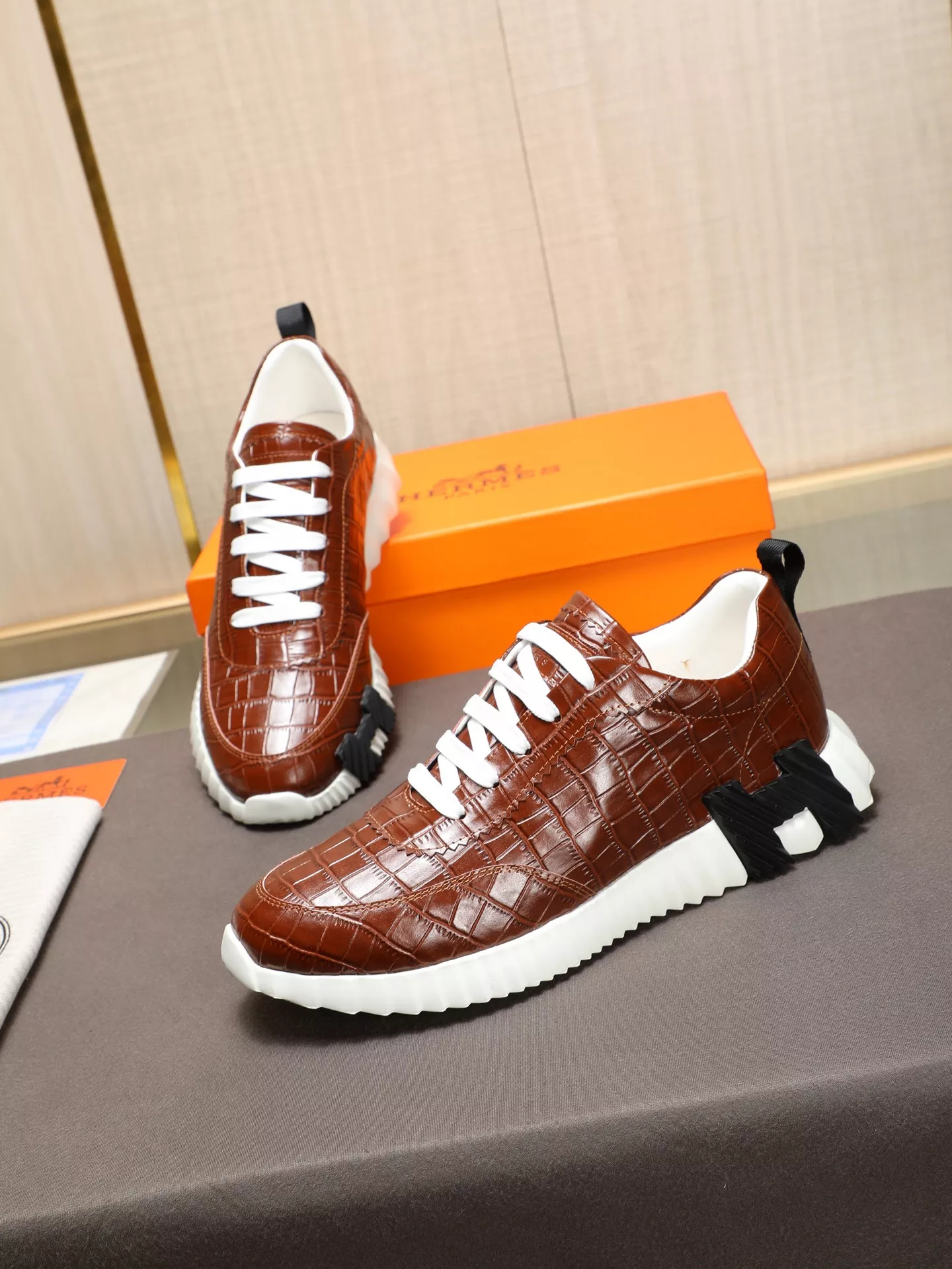 Hermes Casual Shoes For Men Durable 1076