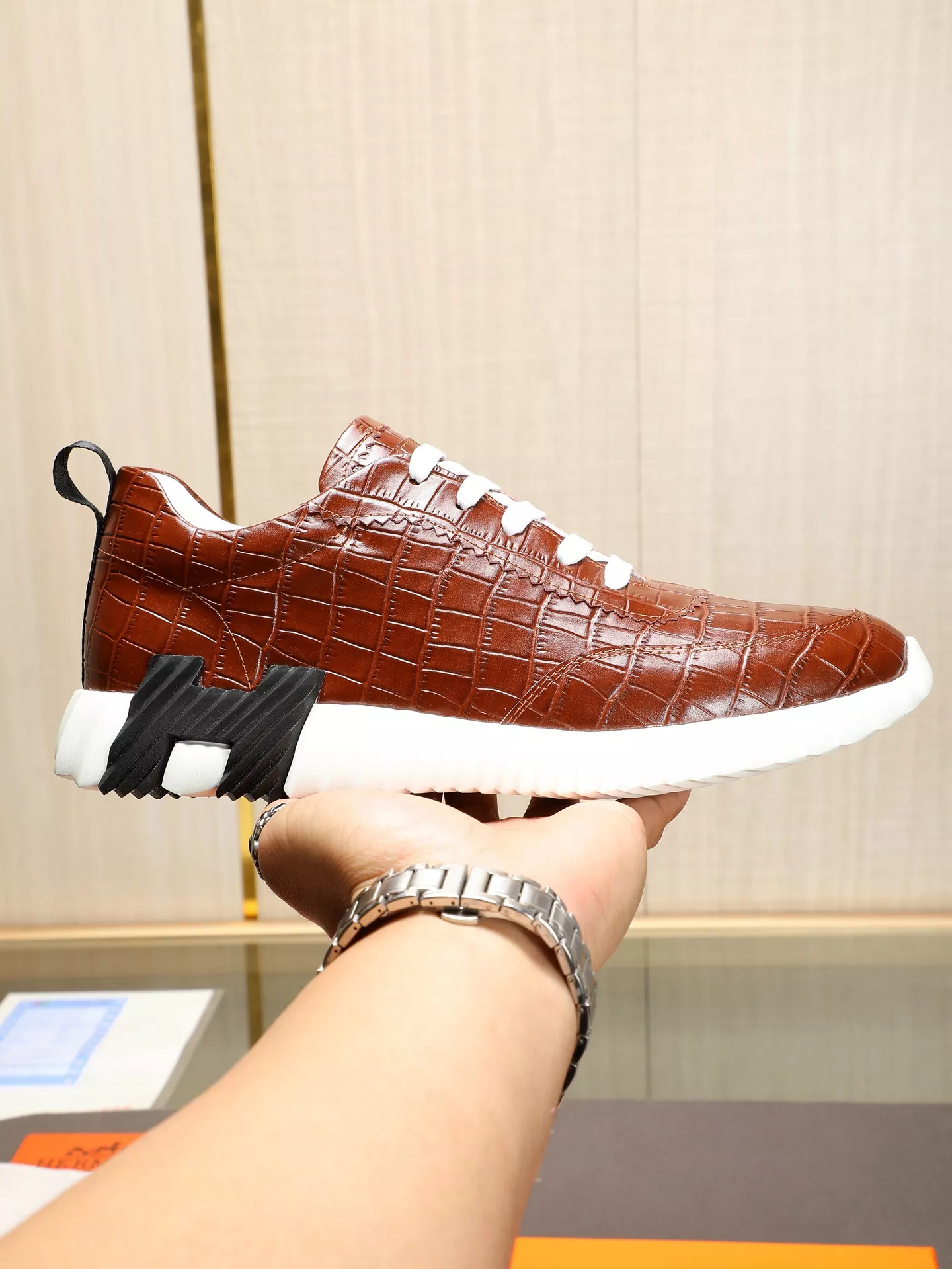 Hermes Casual Shoes For Men Durable 1076