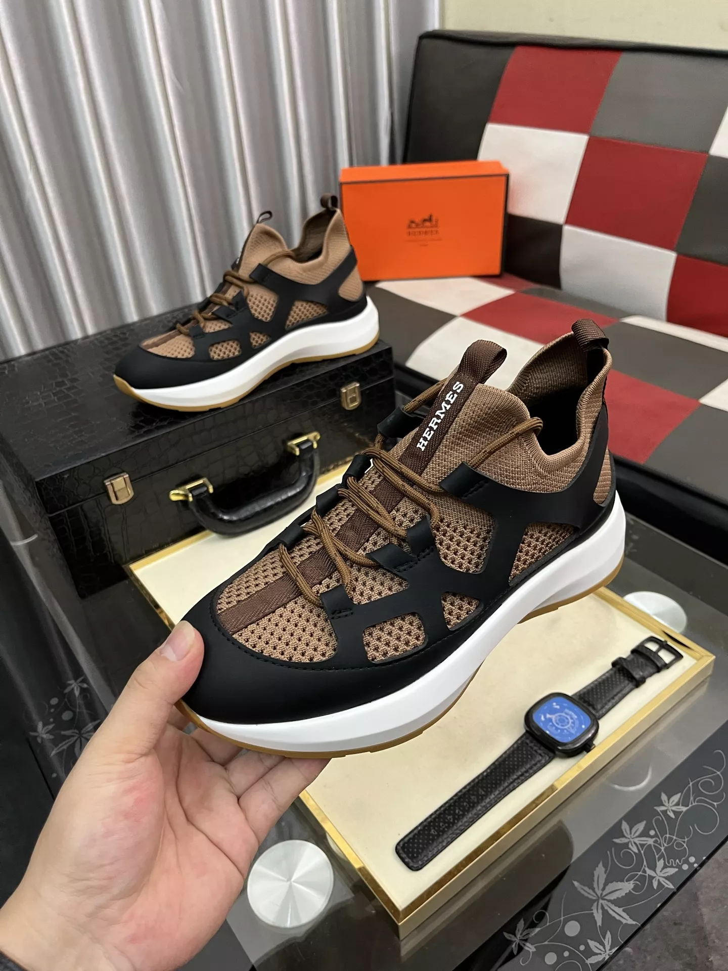 Hermes Casual Shoes For Men Elegant 3953