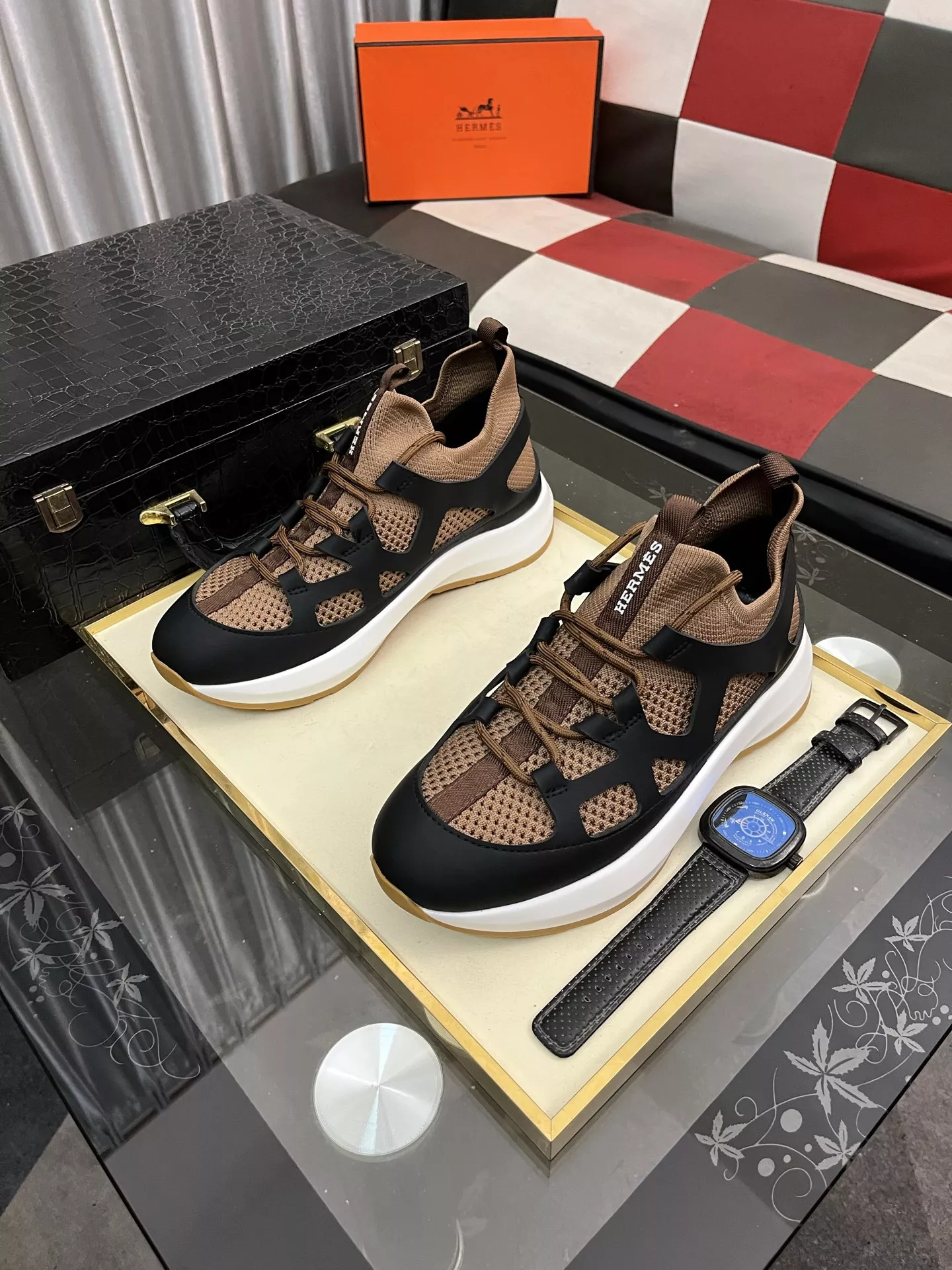 Hermes Casual Shoes For Men Elegant 3953
