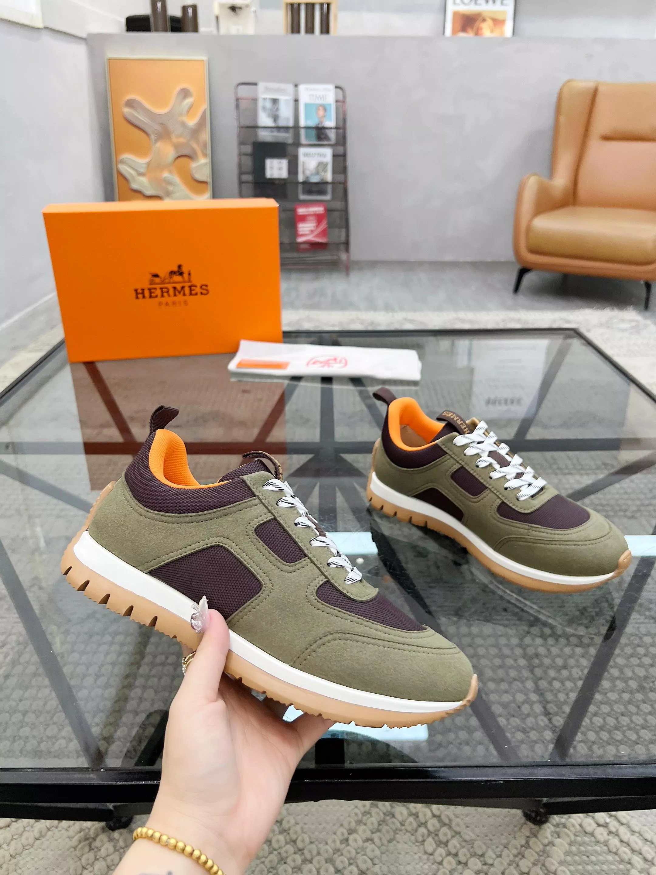 Hermes Casual Shoes For Men Fashionable 8400