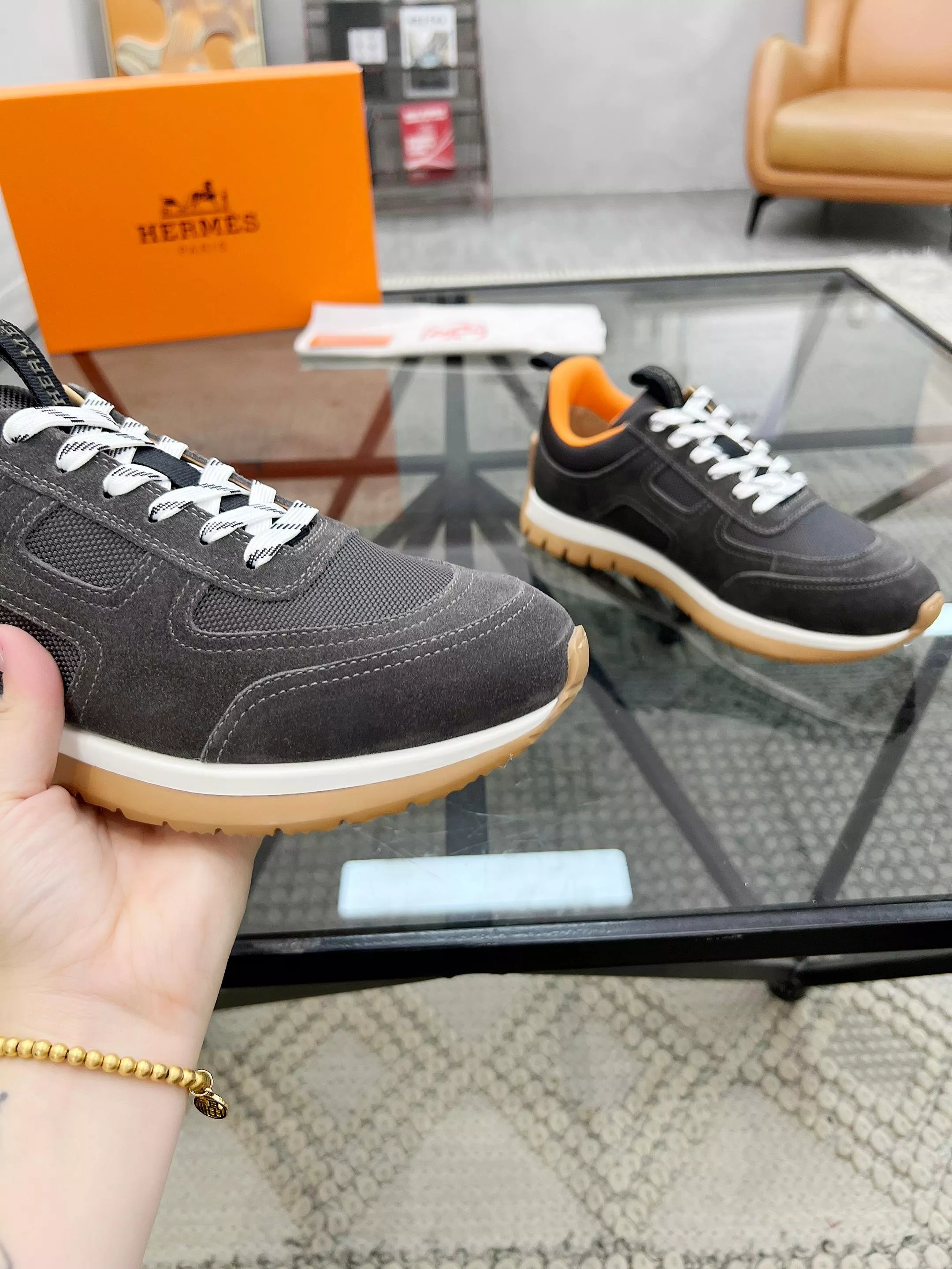 Hermes Casual Shoes For Men Flexible 1747