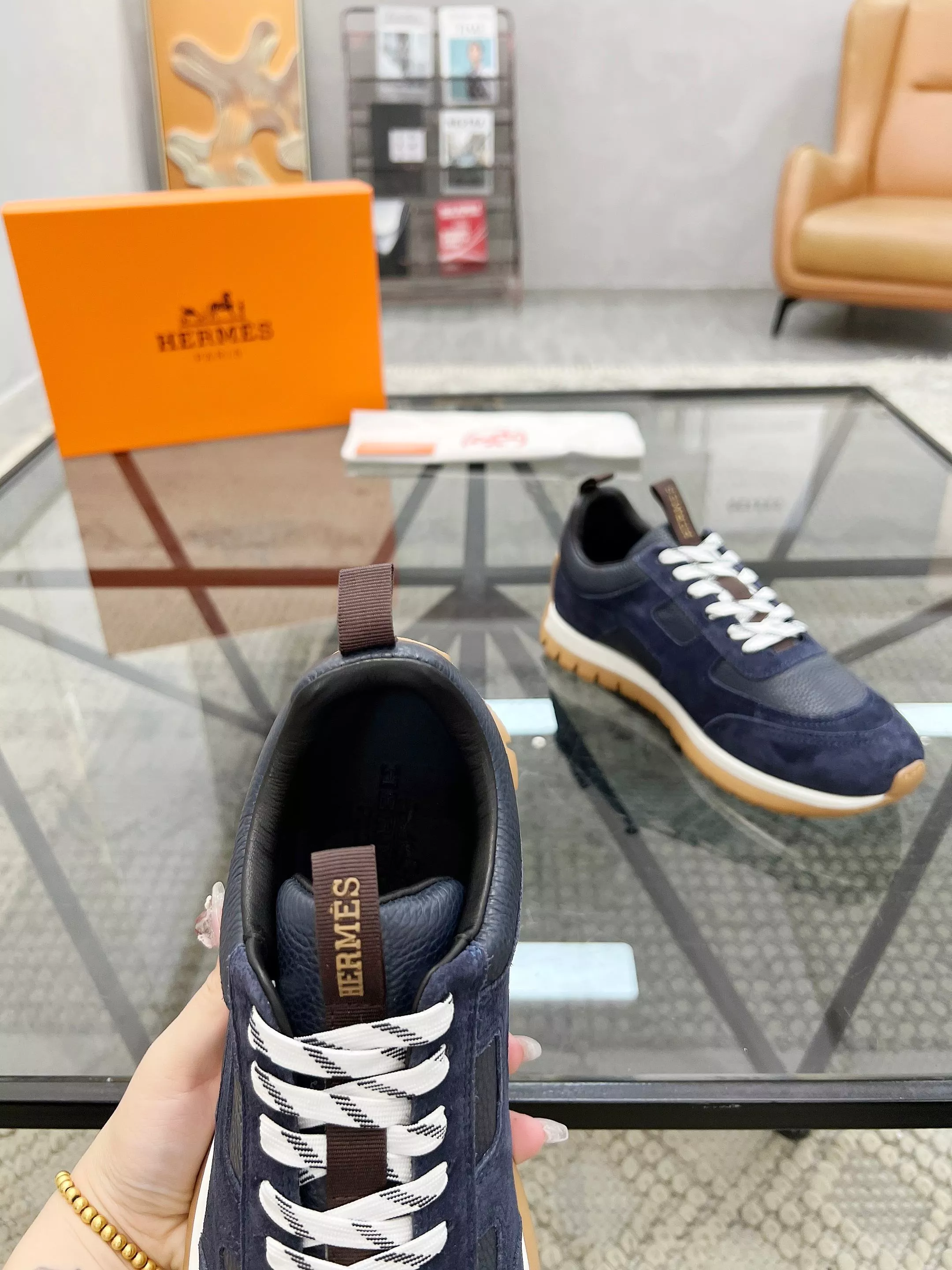 Hermes Casual Shoes For Men Flexible 3546
