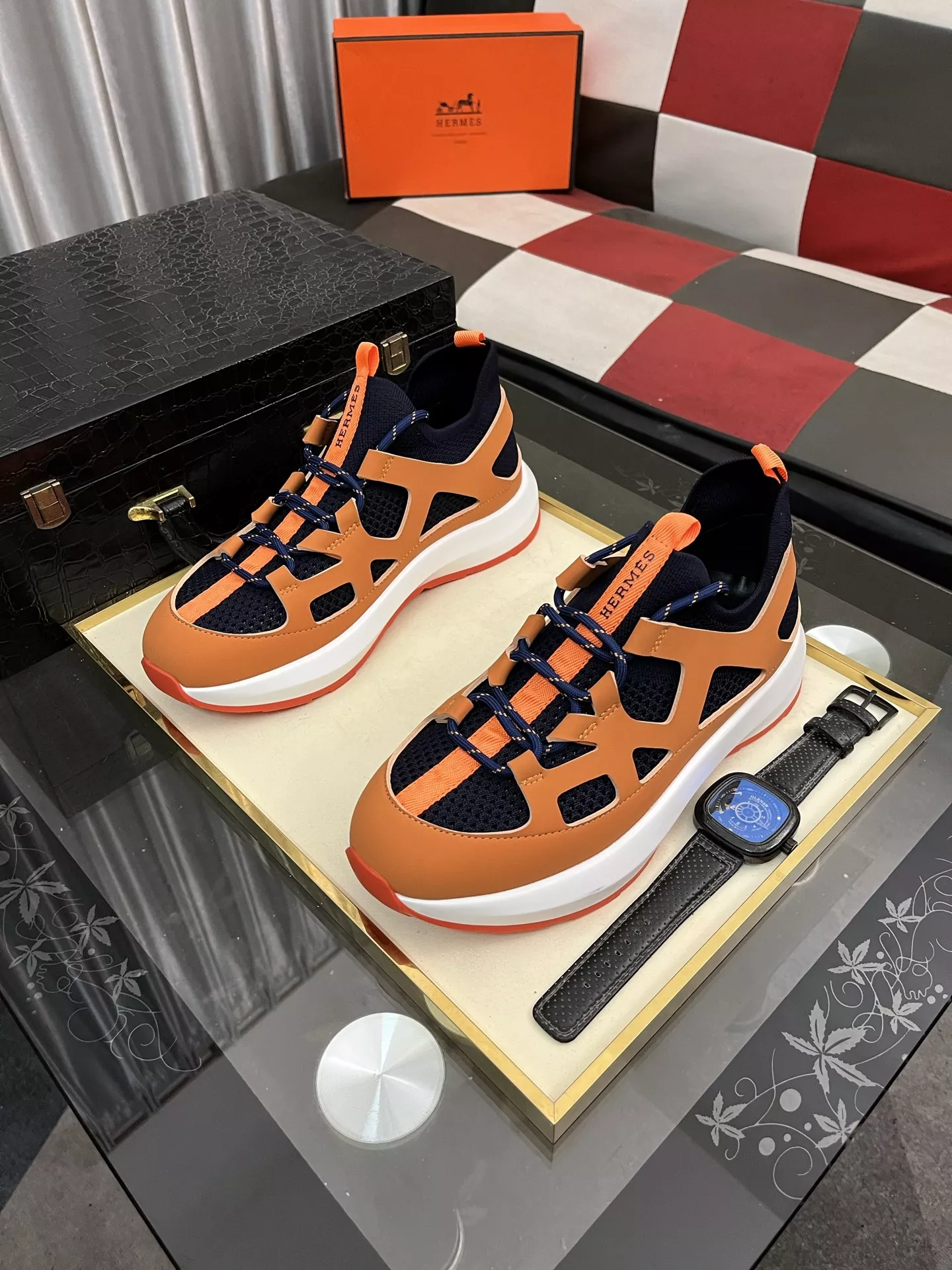 Hermes Casual Shoes For Men Flexible 3595
