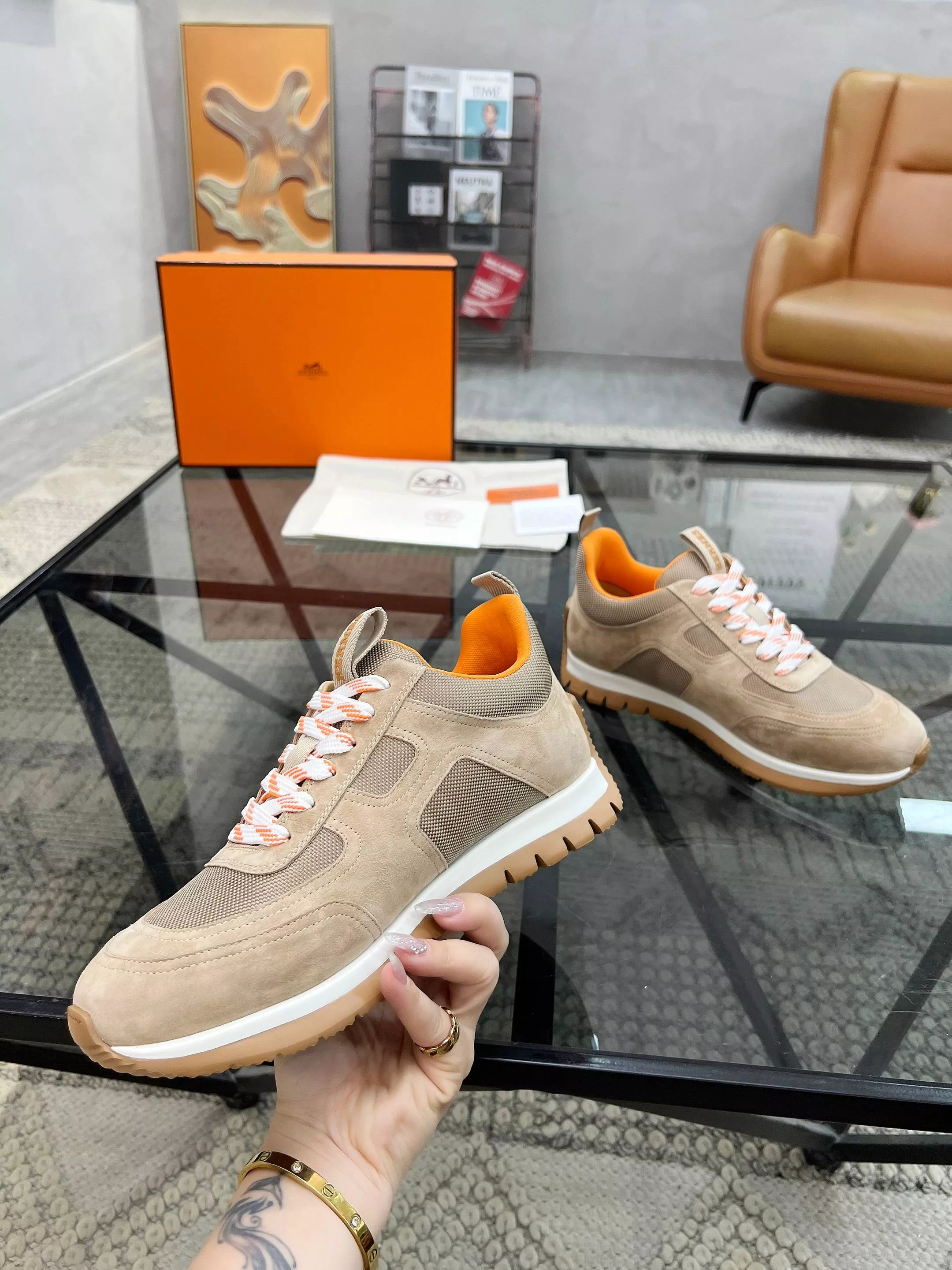 Hermes Casual Shoes For Men Functional 6007