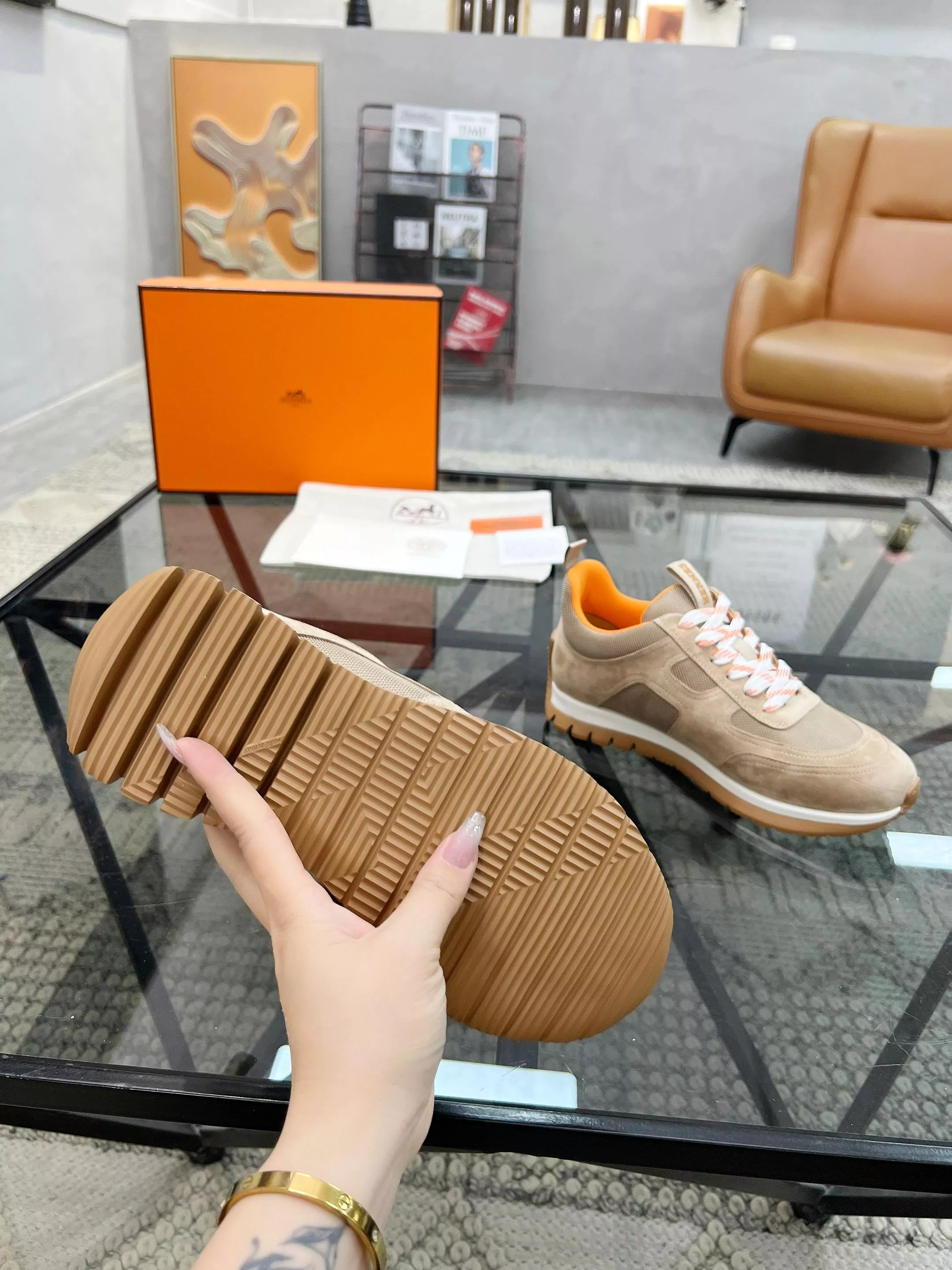 Hermes Casual Shoes For Men Functional 6007