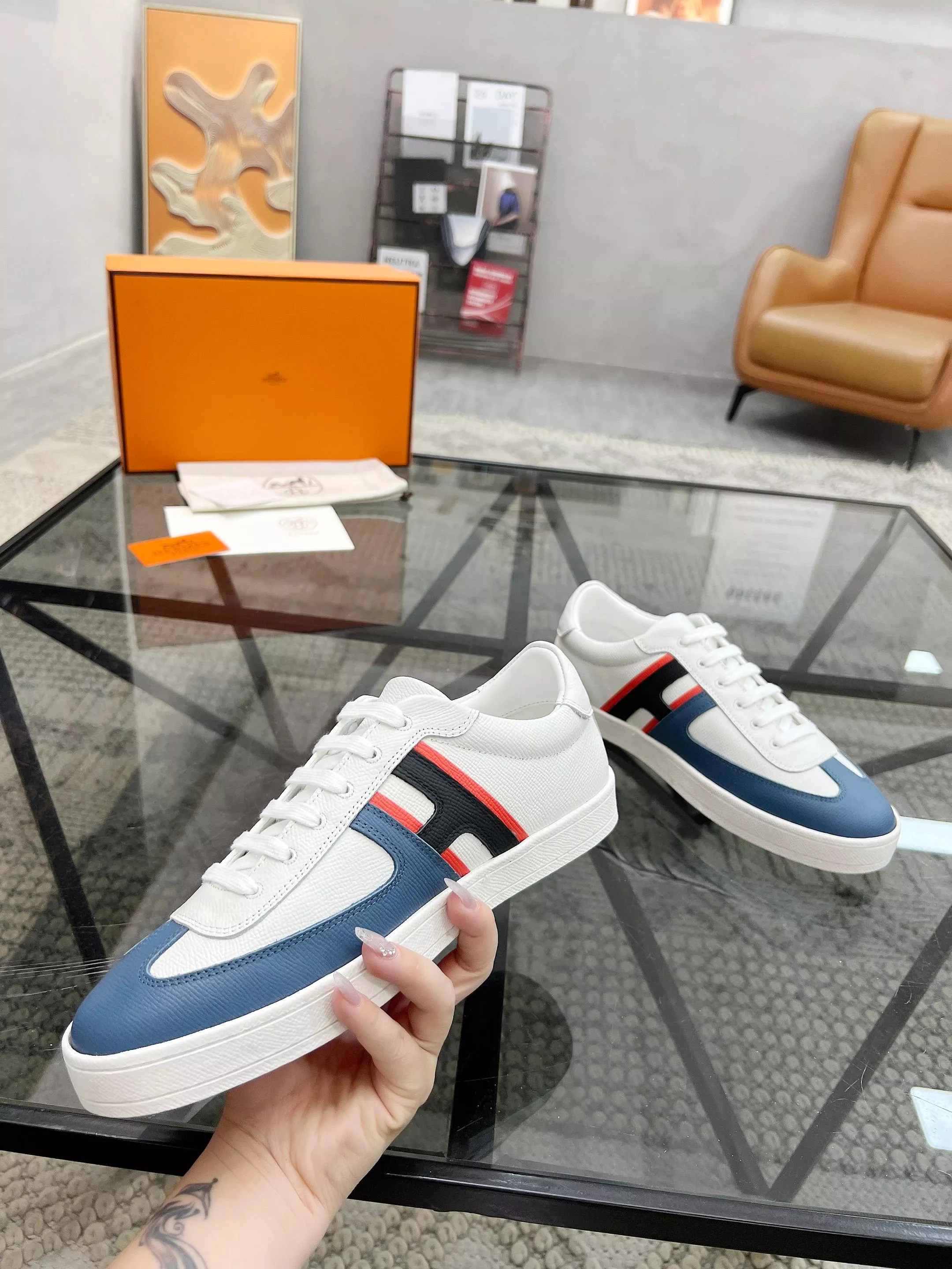 Hermes Casual Shoes For Men Lightweight 2796
