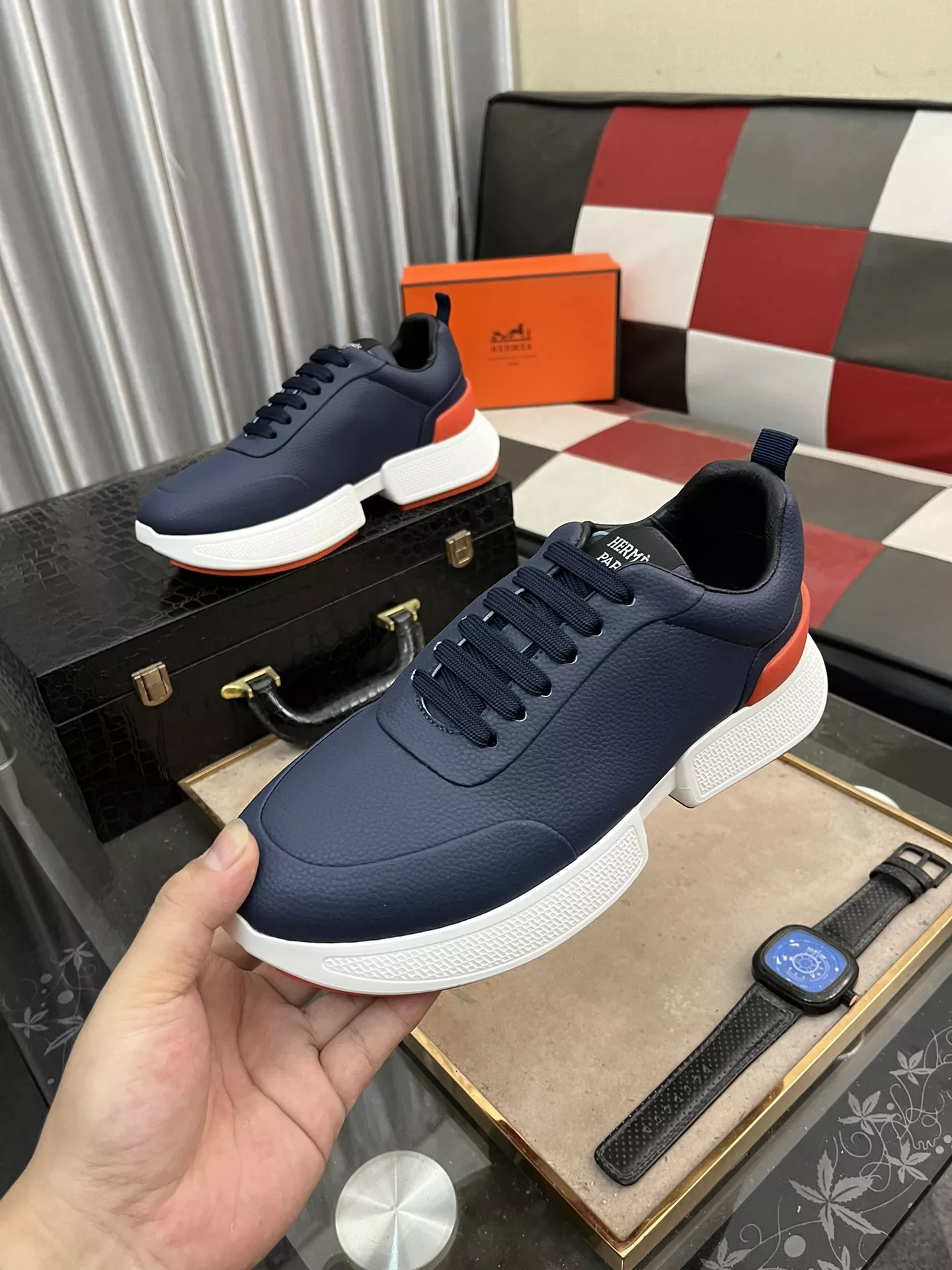 Hermes Casual Shoes For Men Practical 7014