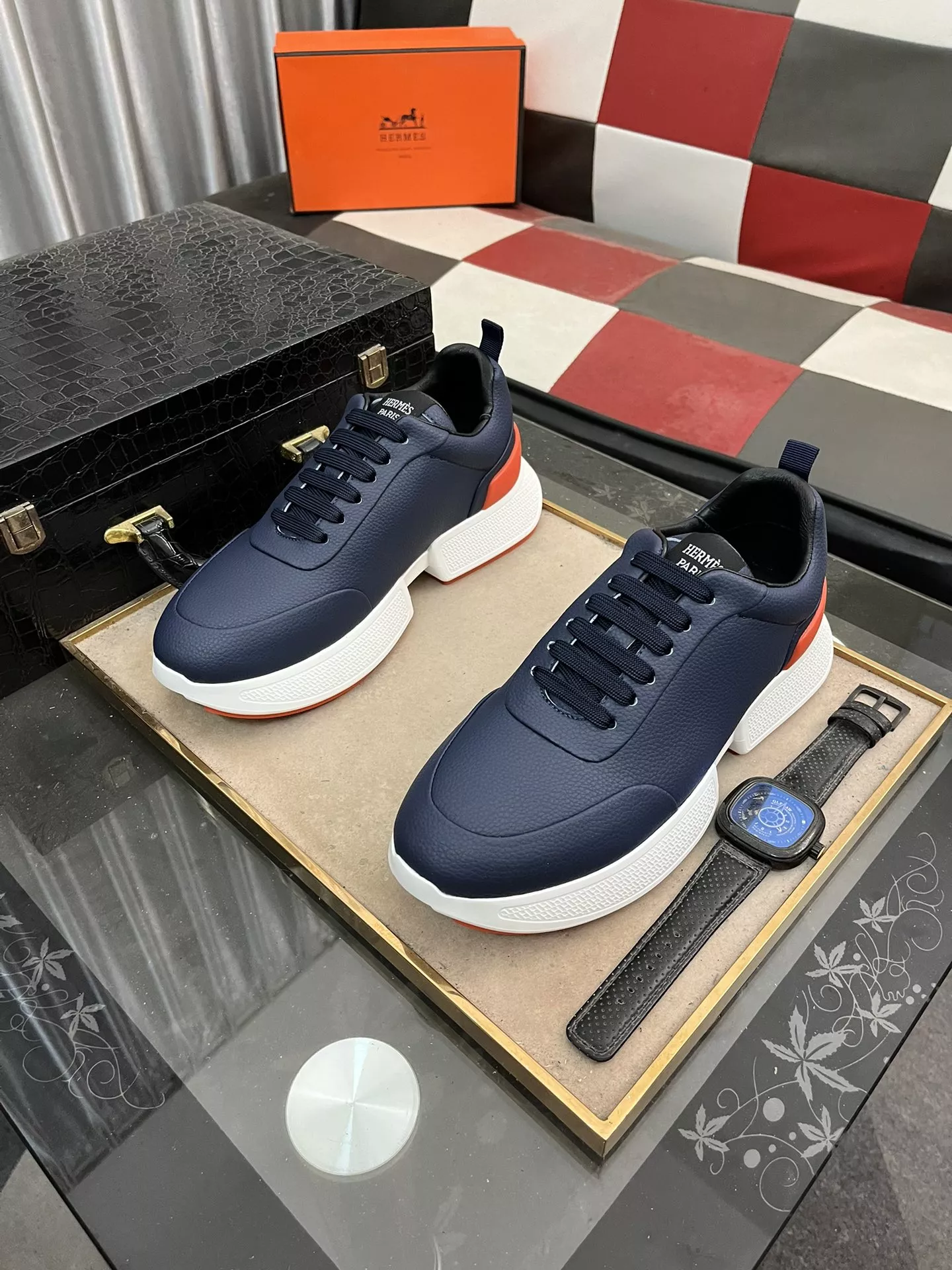 Hermes Casual Shoes For Men Practical 7014