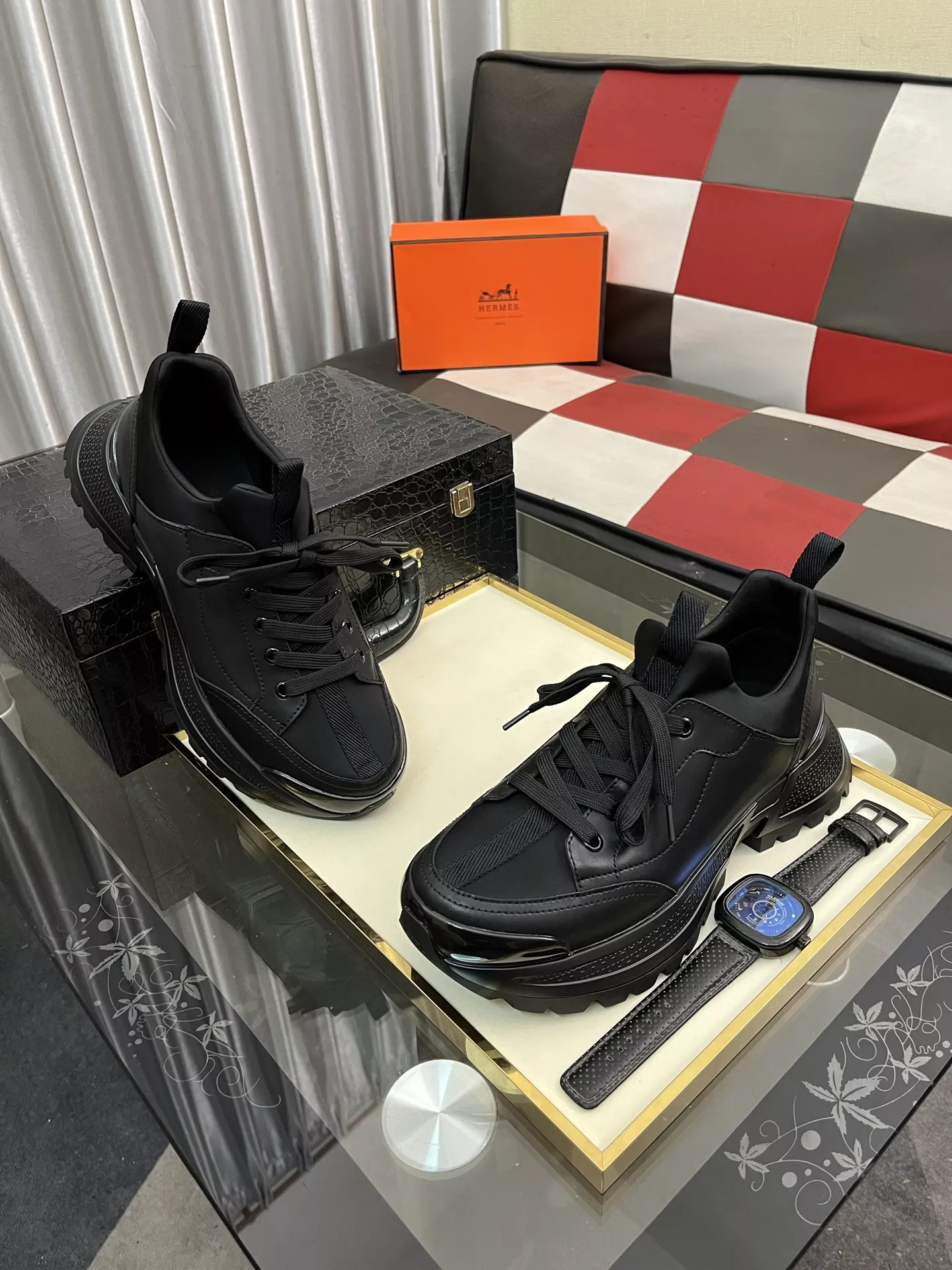 Hermes Casual Shoes For Men Sleek 9756