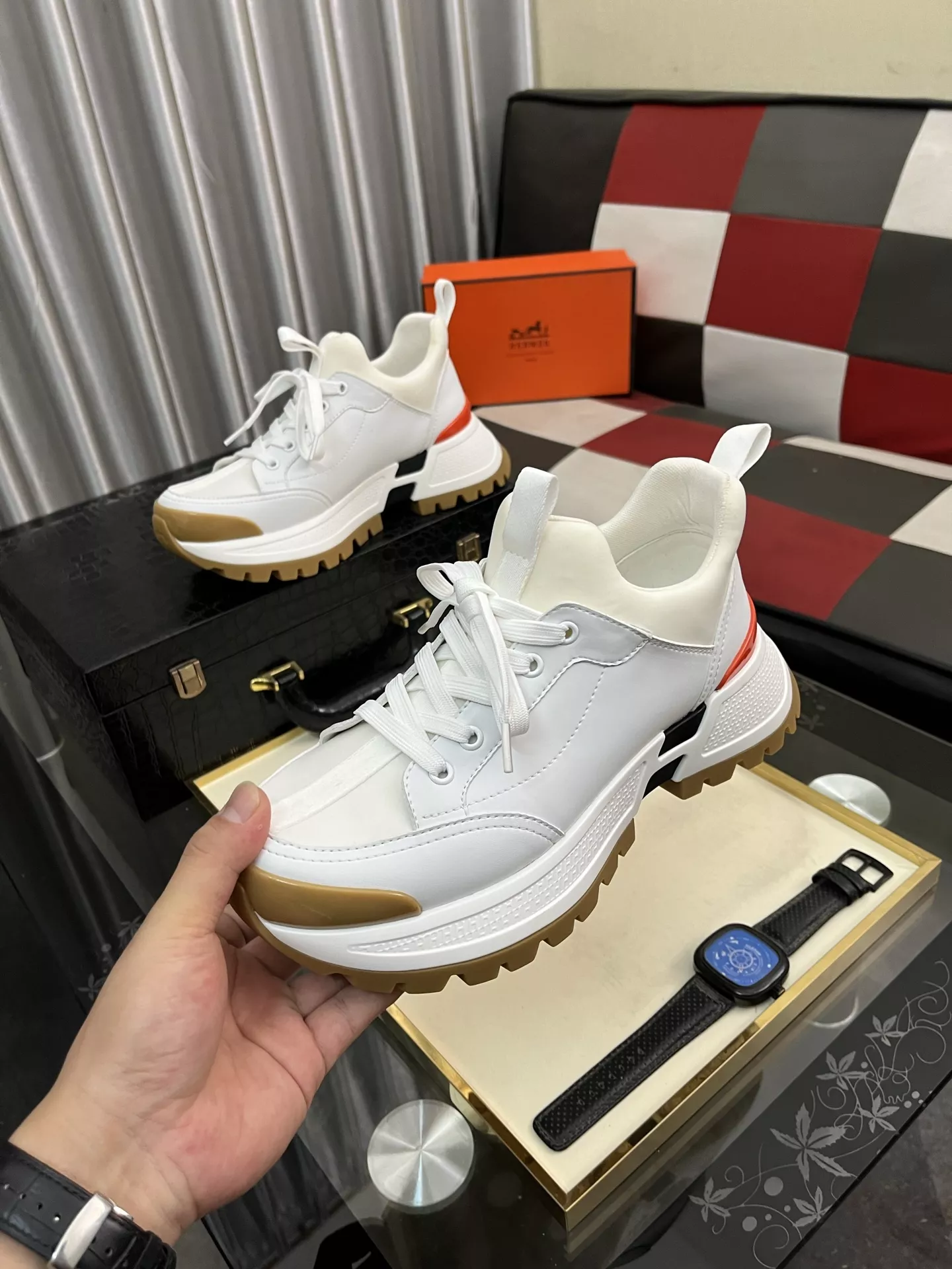 Hermes Casual Shoes For Men Soft 9273