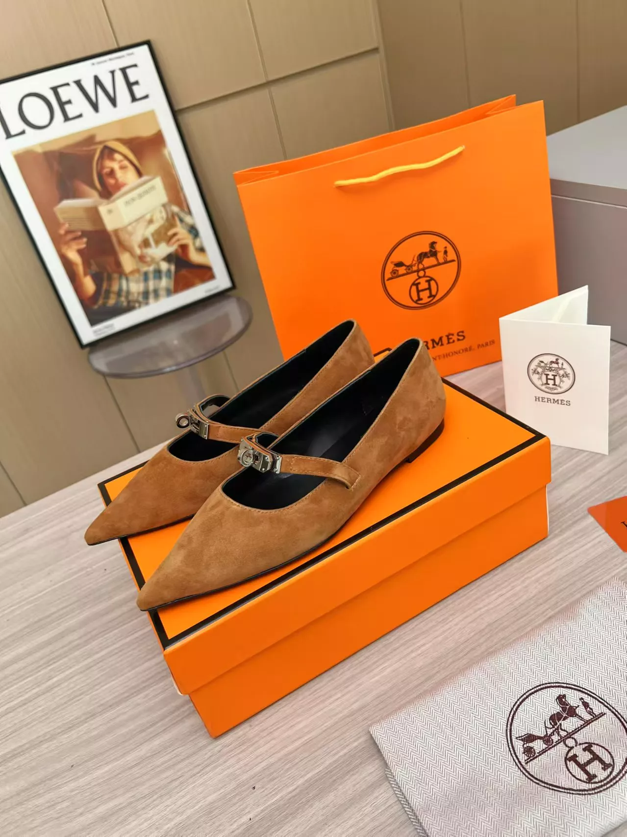 Hermes Flat Shoes For Women Comfortable 557