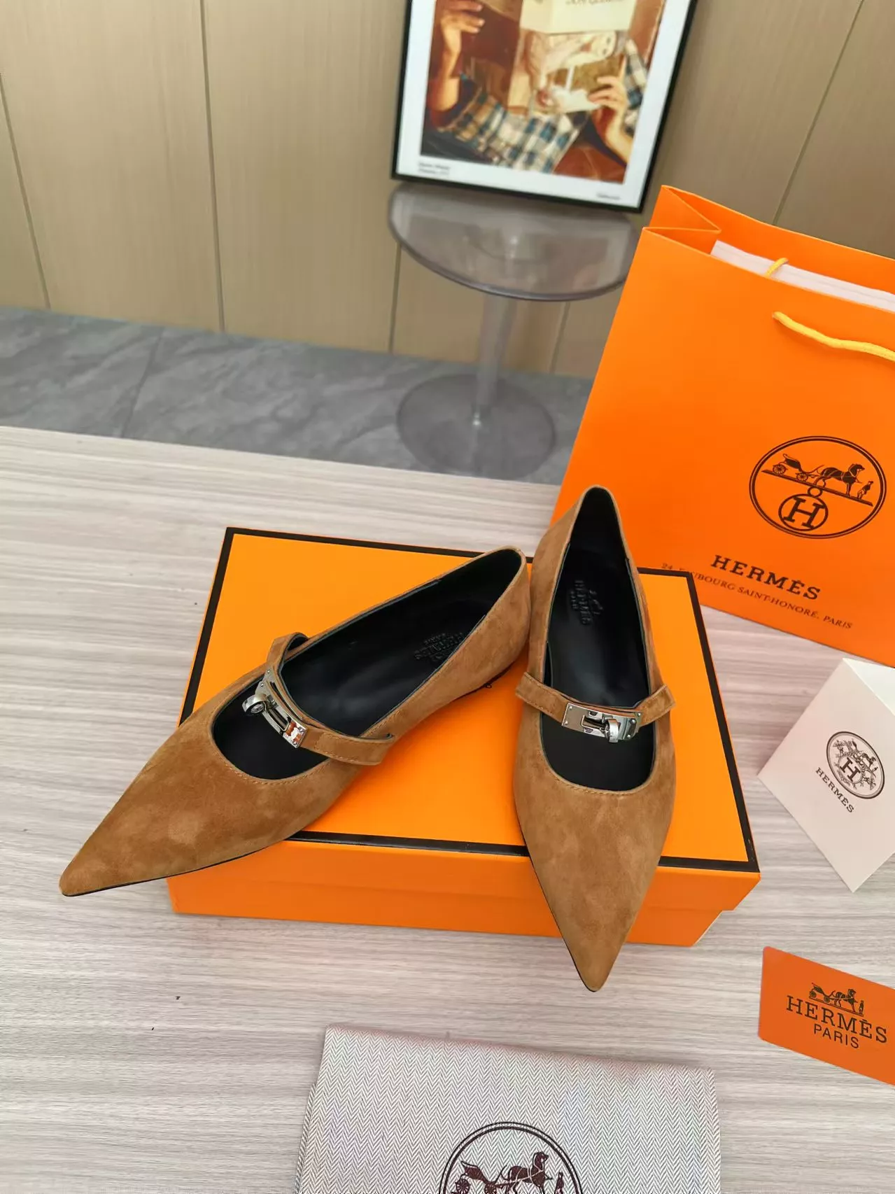 Hermes Flat Shoes For Women Comfortable 557