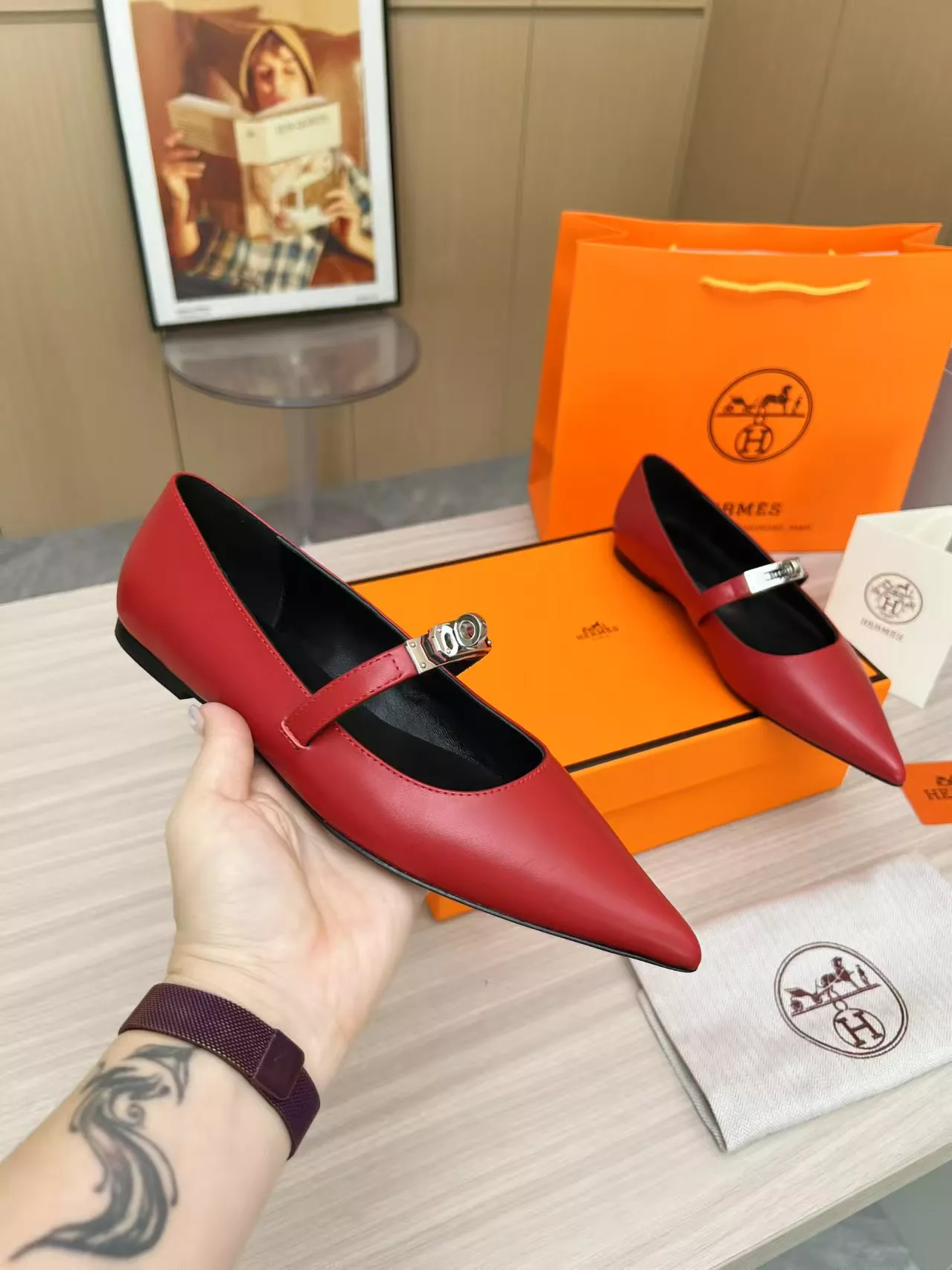 Hermes Flat Shoes For Women SmartChoice 5178