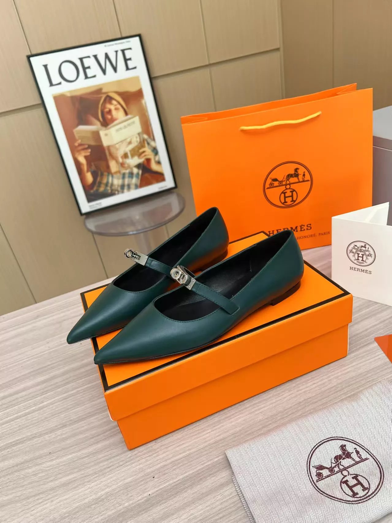 Hermes Flat Shoes For Women SportInspired 1611