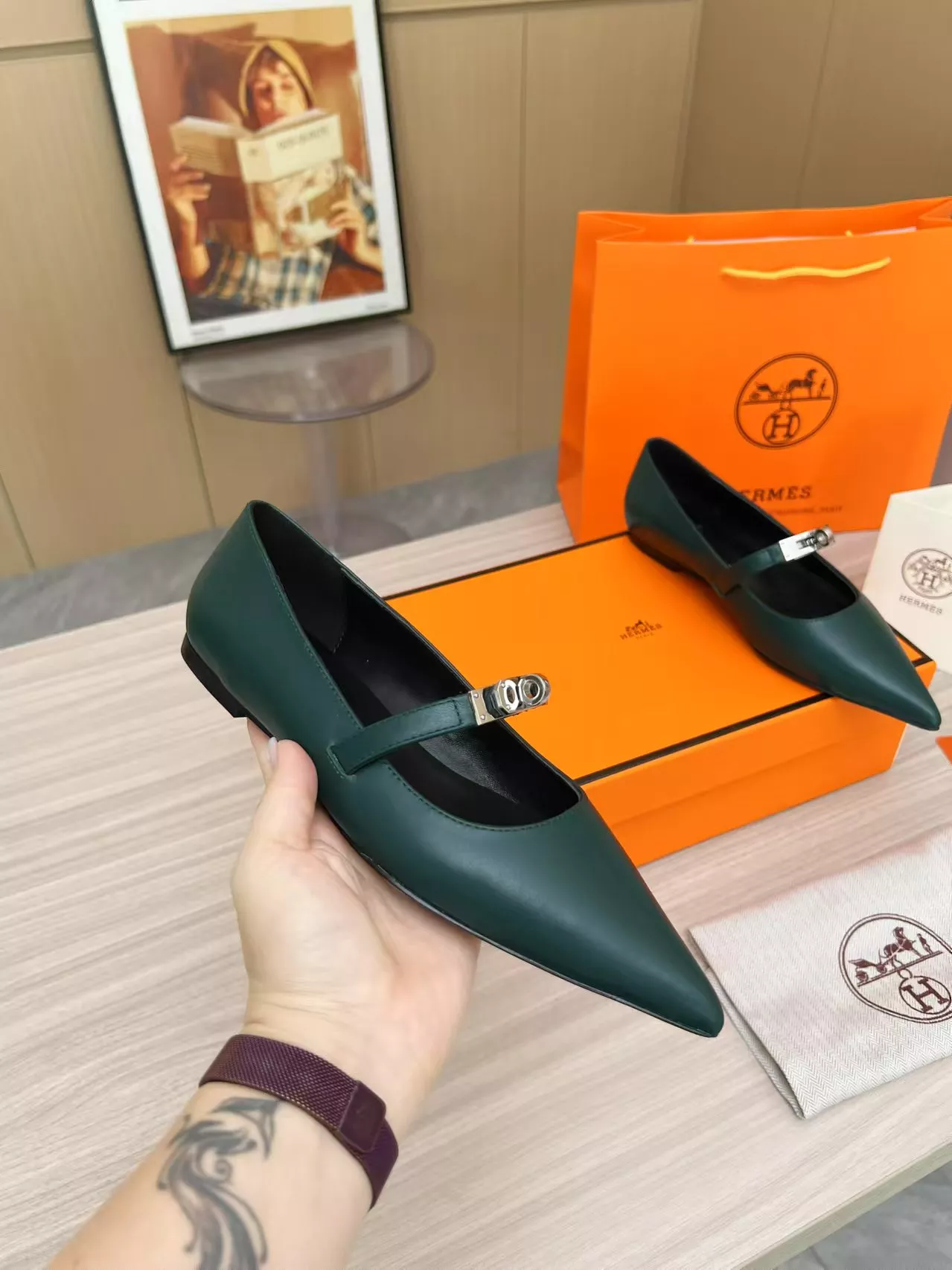Hermes Flat Shoes For Women SportInspired 1611