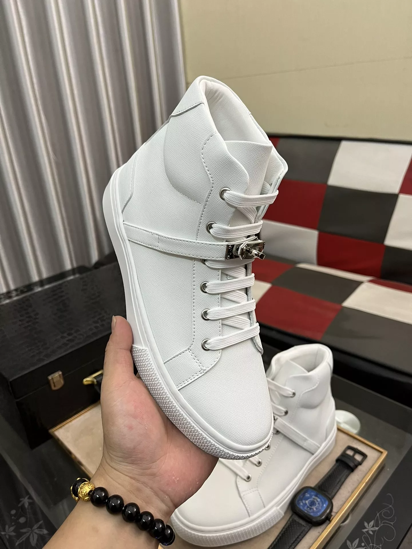 Hermes High Tops Shoes For Men Comfortable 1734
