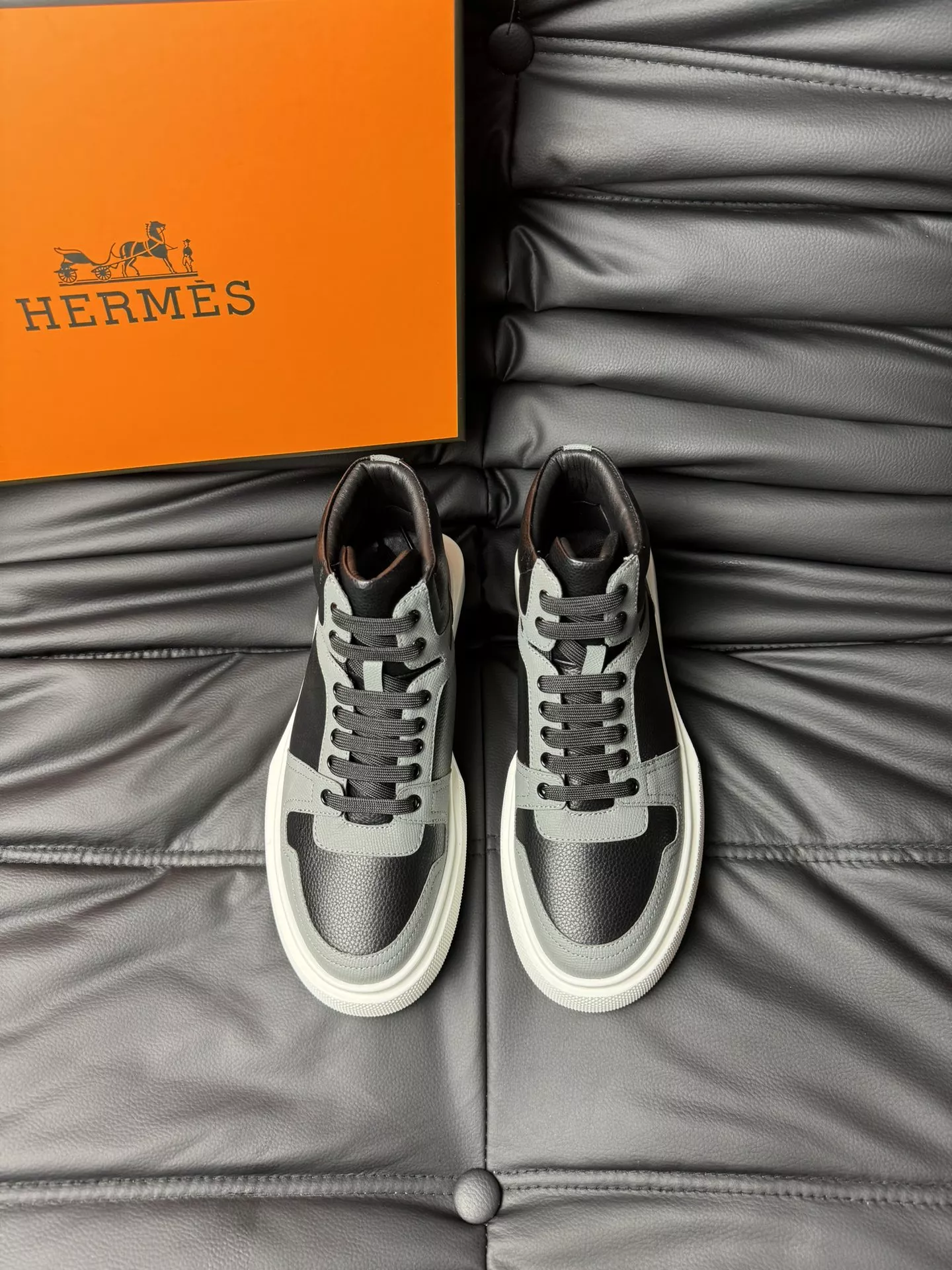Hermes High Tops Shoes For Men Soft 525