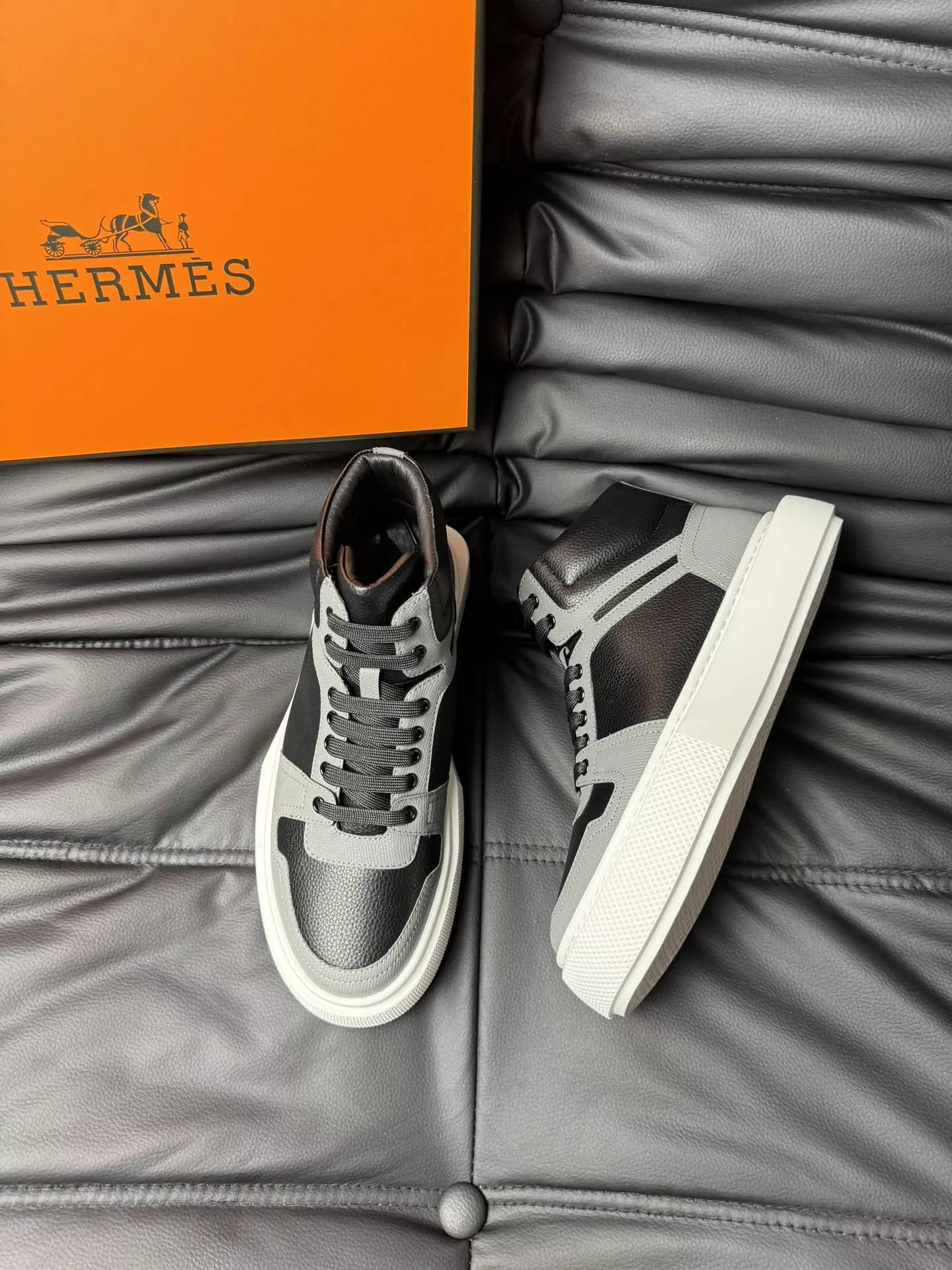 Hermes High Tops Shoes For Men Soft 525