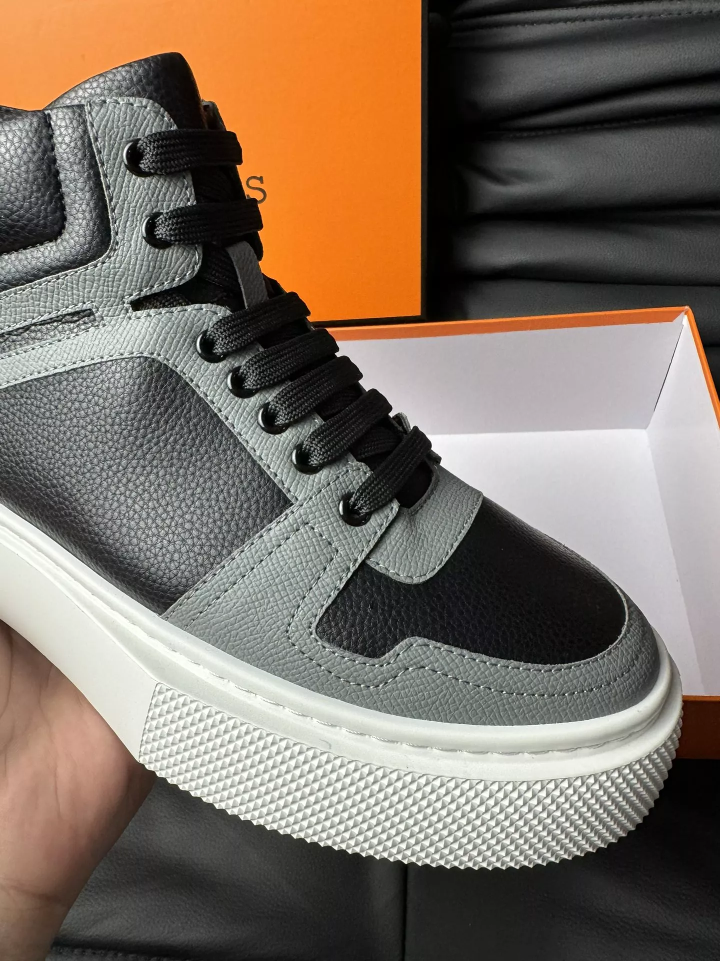 Hermes High Tops Shoes For Men Soft 525
