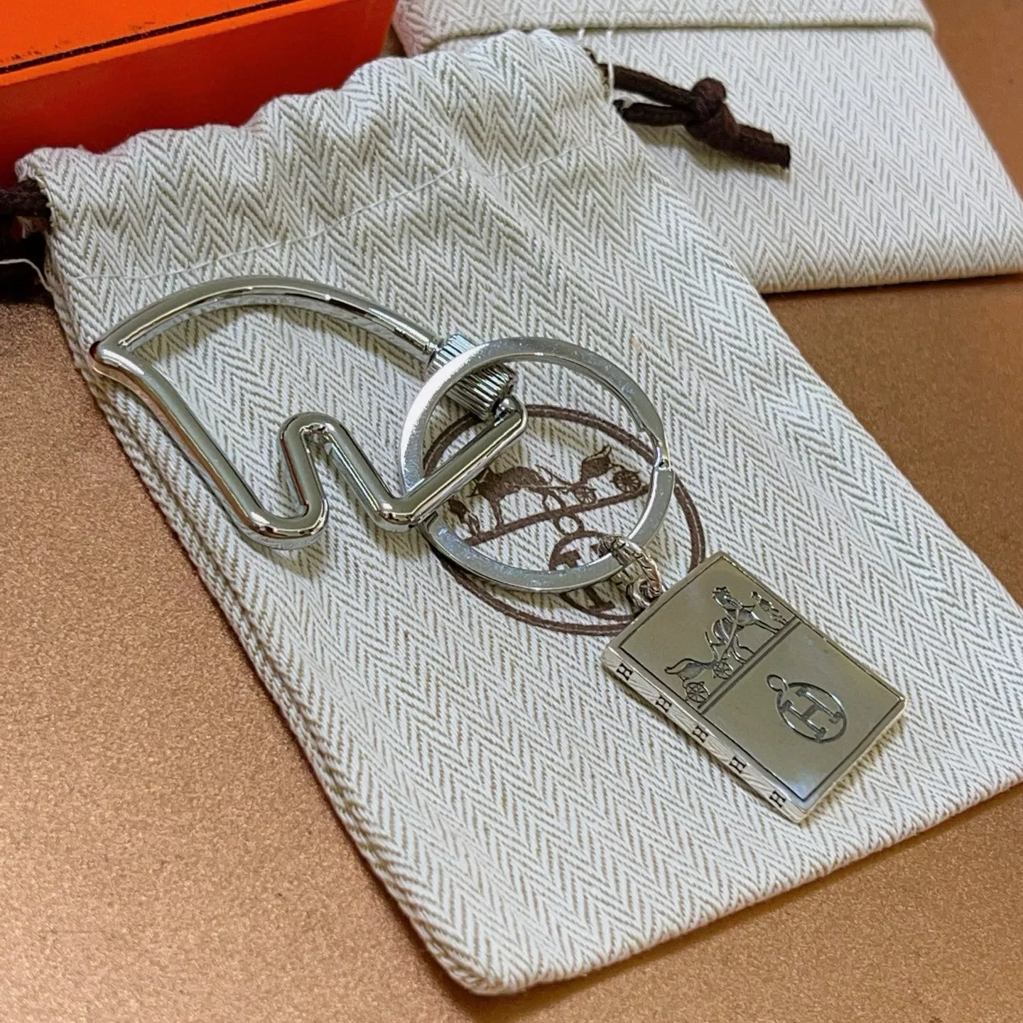 Hermes Key Holder And Bag Buckle Trendsetting 7321