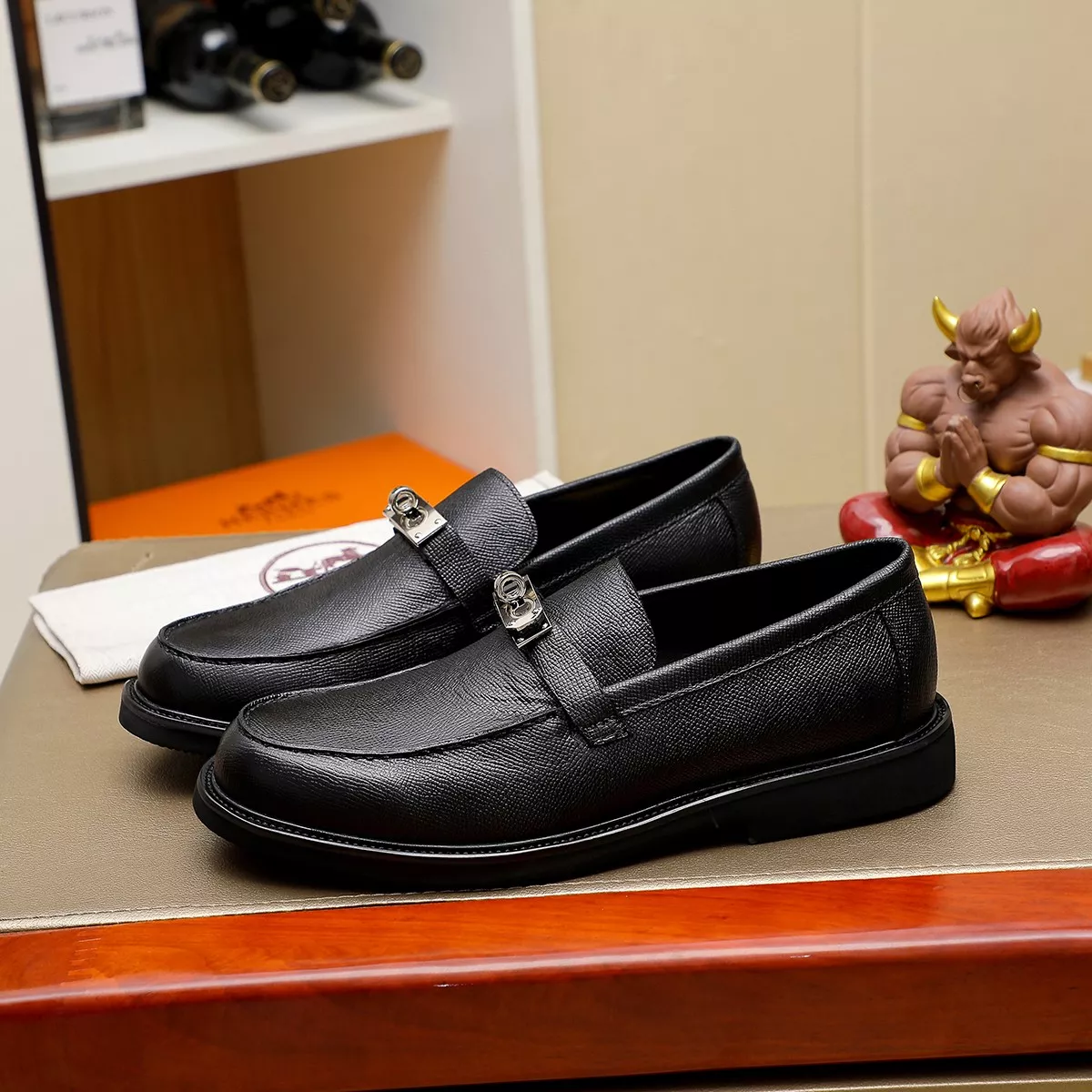 Hermes Leather Shoes For Men Affordable 1228