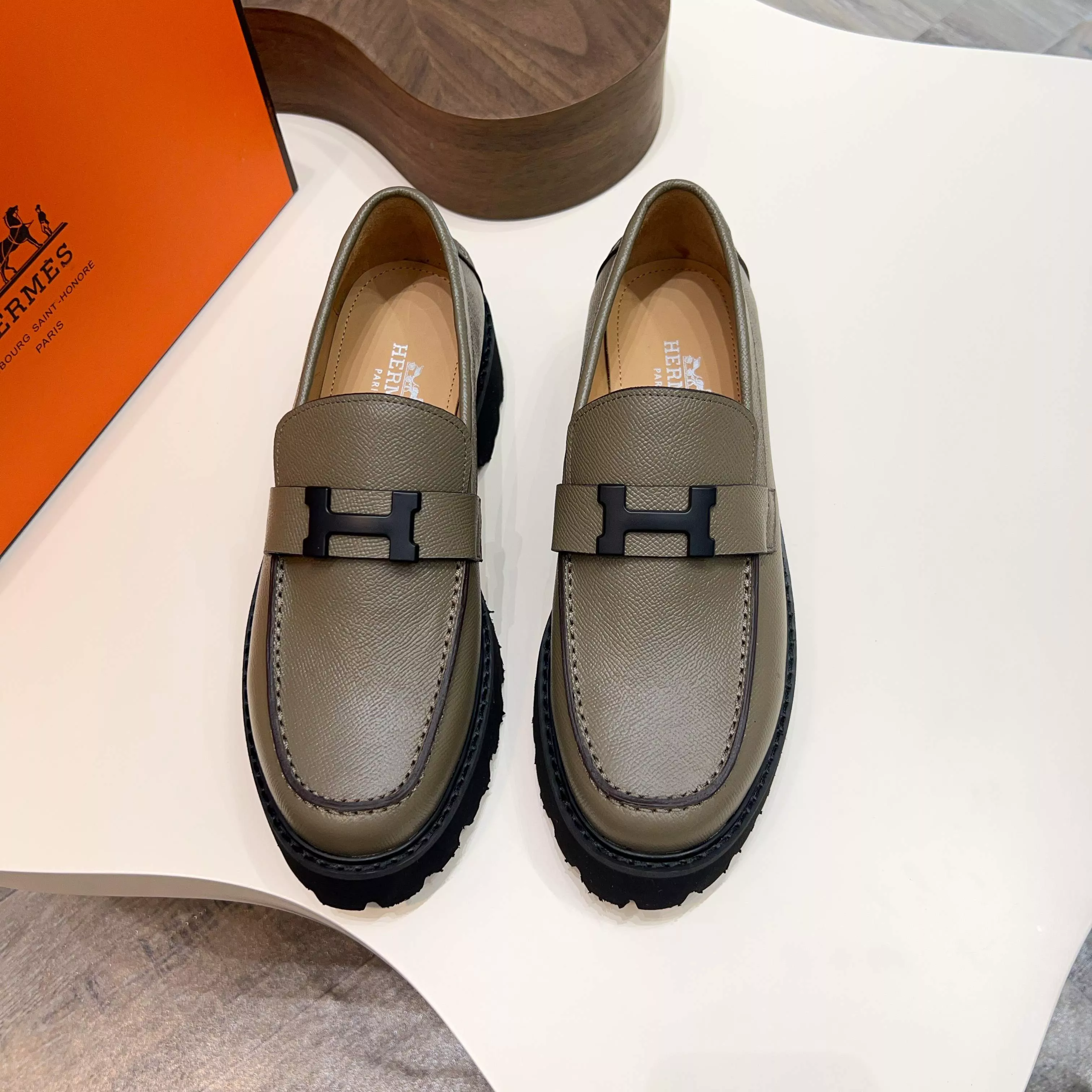 Hermes Leather Shoes For Men BestValue 9517