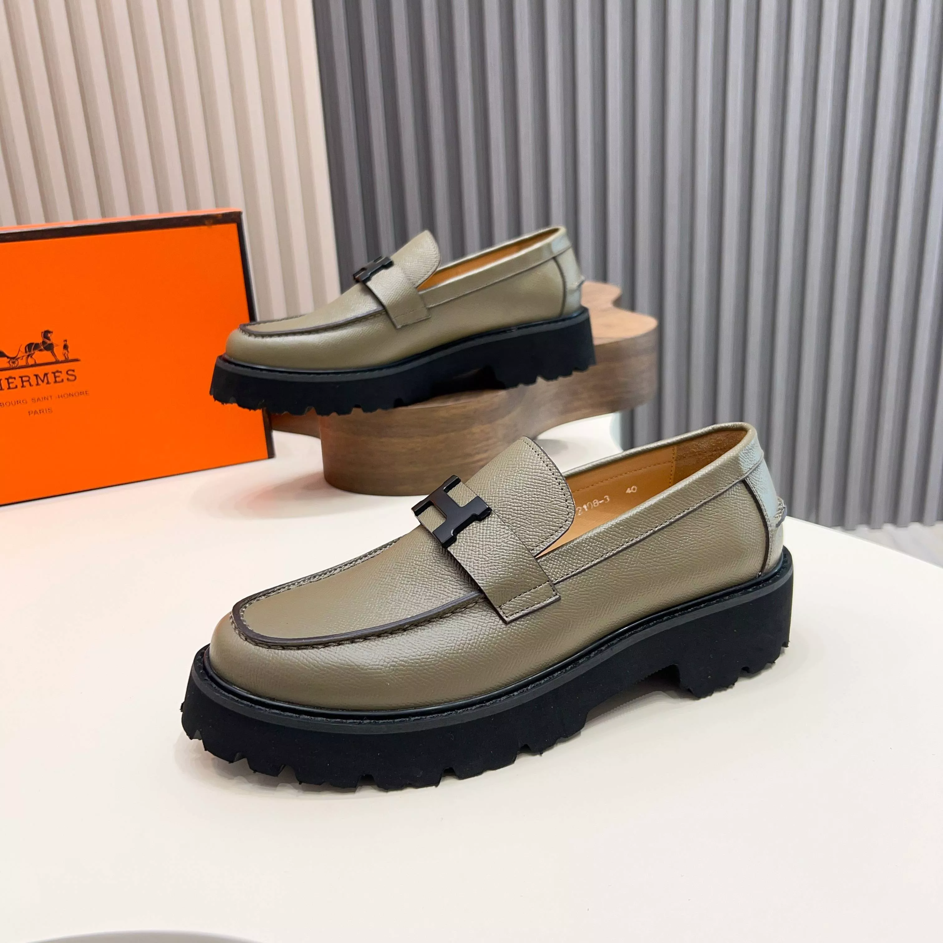 Hermes Leather Shoes For Men BestValue 9517