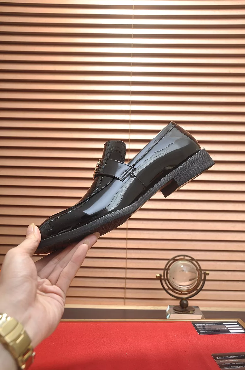 Hermes Leather Shoes For Men Bold 1359
