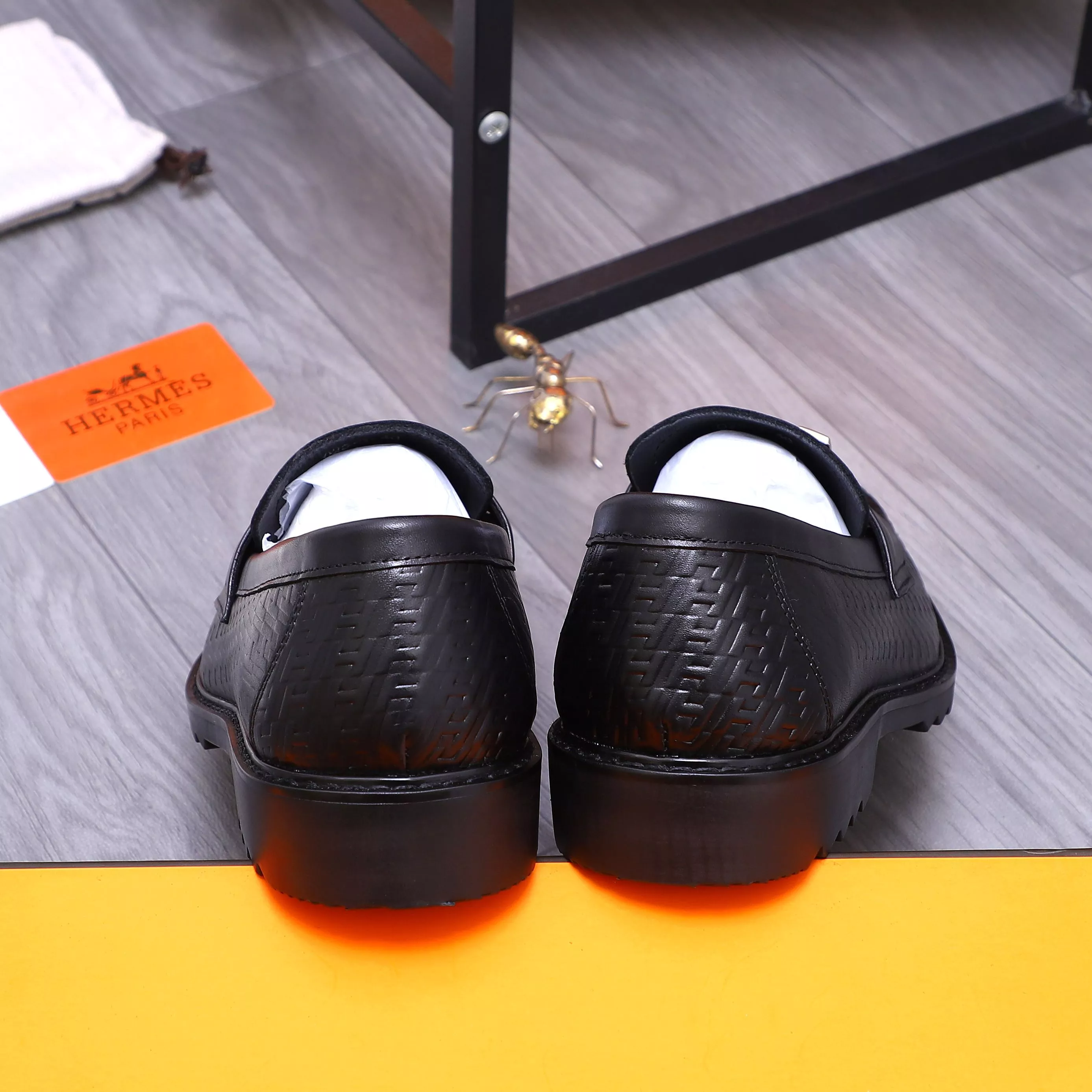Hermes Leather Shoes For Men Classic 9755
