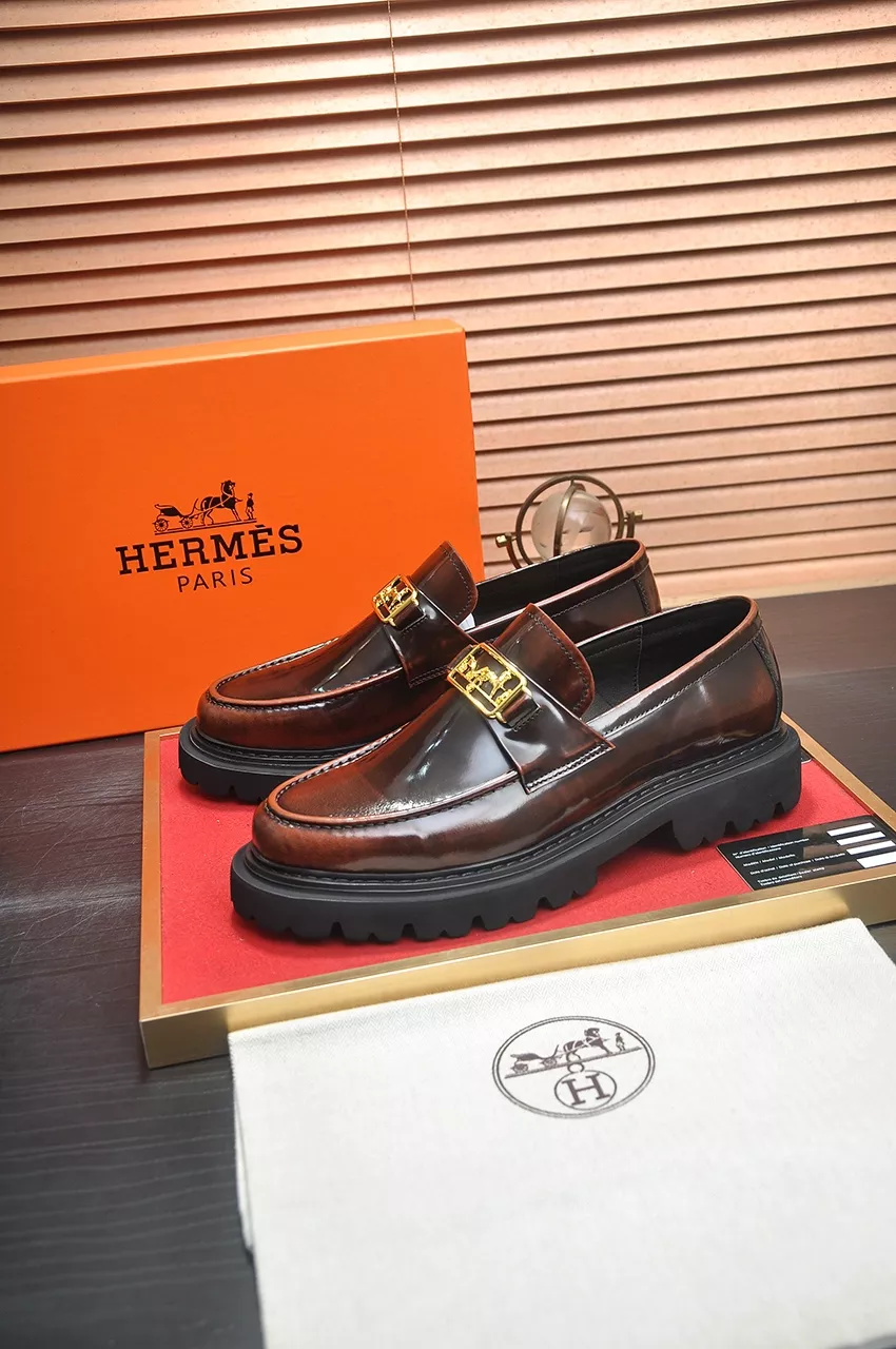 Hermes Leather Shoes For Men Comfortable 1820