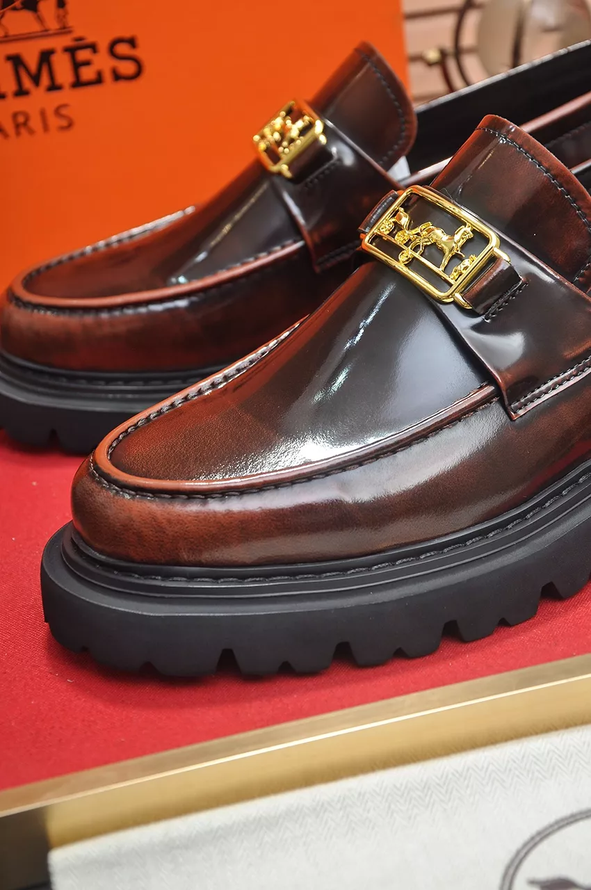 Hermes Leather Shoes For Men Comfortable 1820