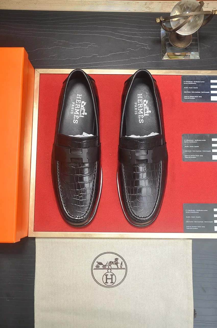 Hermes Leather Shoes For Men Comfortable 7268