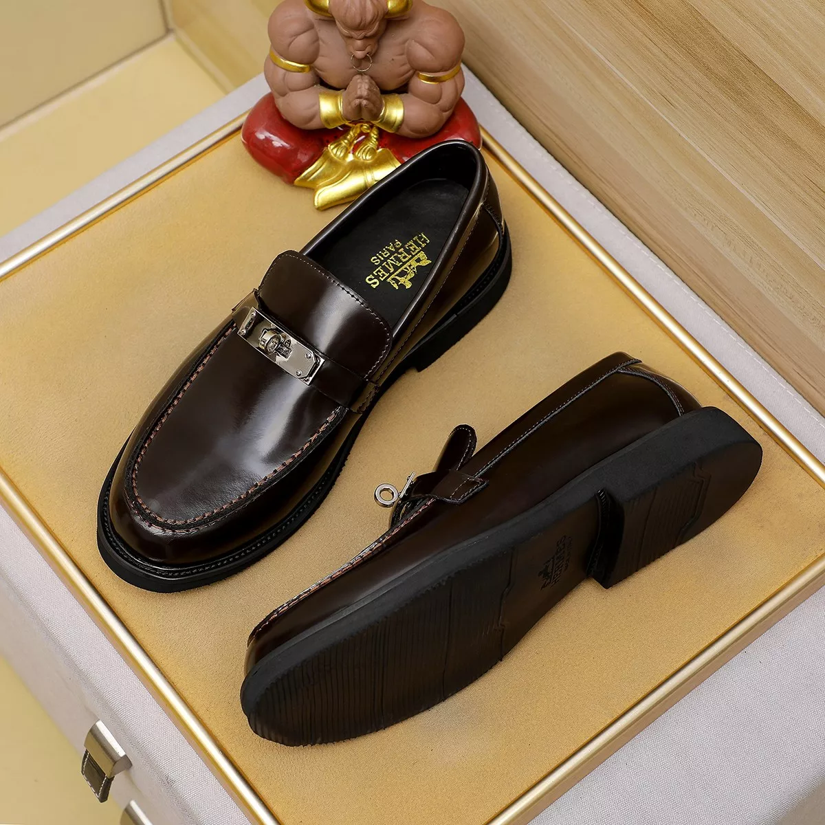 Hermes Leather Shoes For Men DailyWear 3486