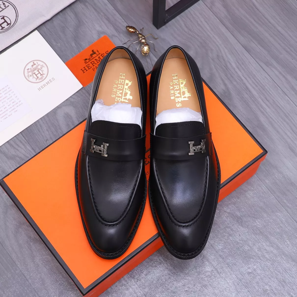 Hermes Leather Shoes For Men Durable 2851