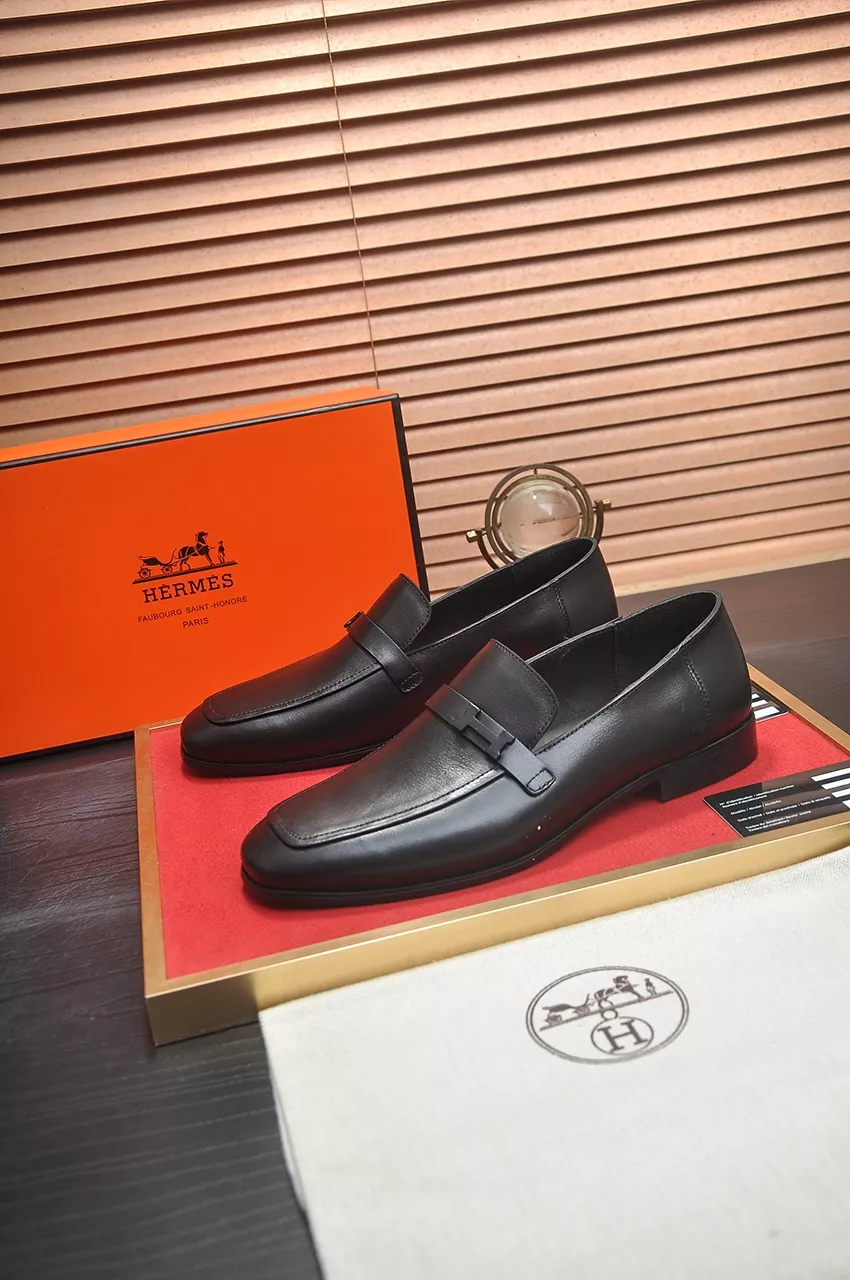 Hermes Leather Shoes For Men Durable 6036