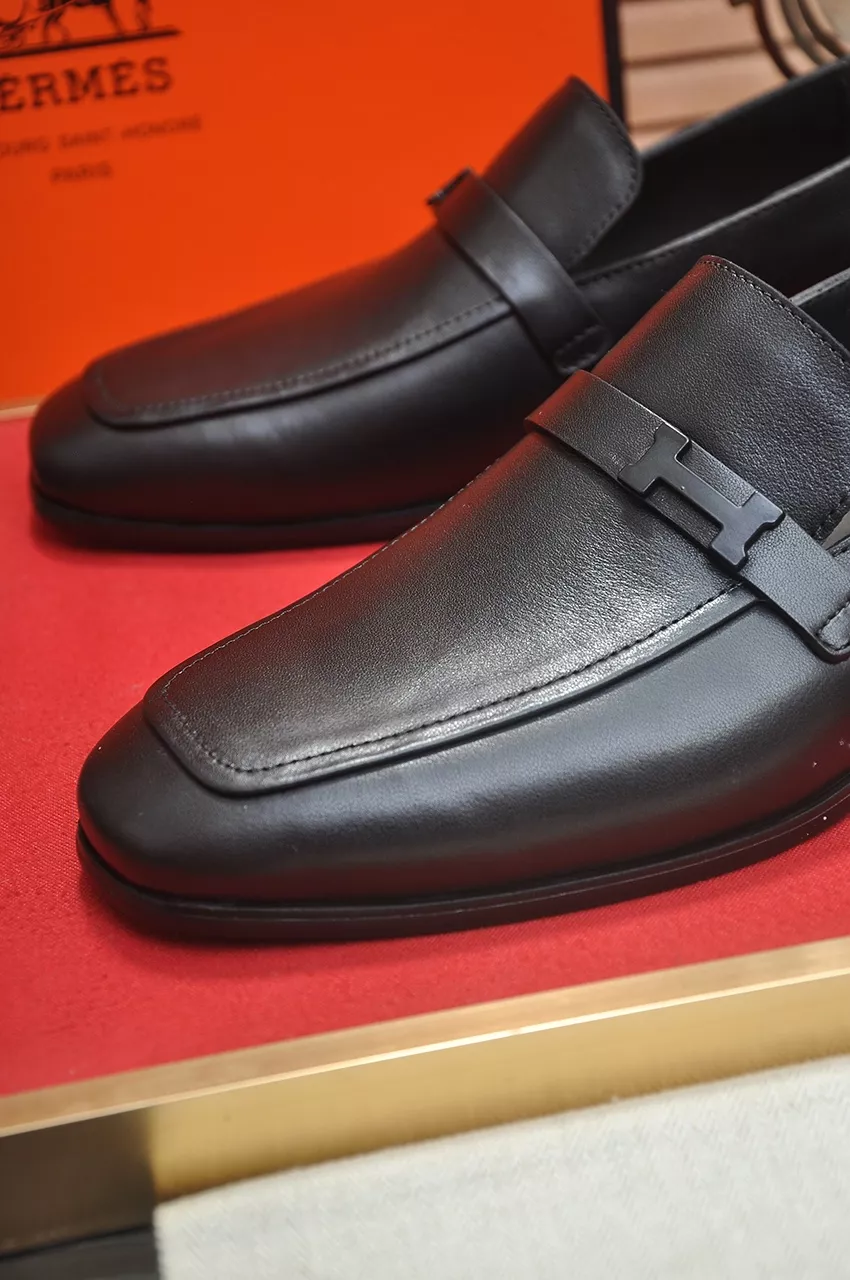 Hermes Leather Shoes For Men Durable 6036