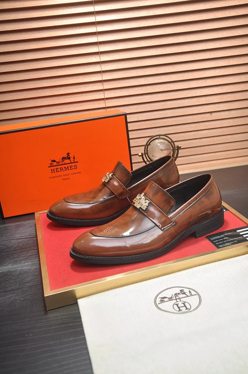 Hermes Leather Shoes For Men Functional 5898