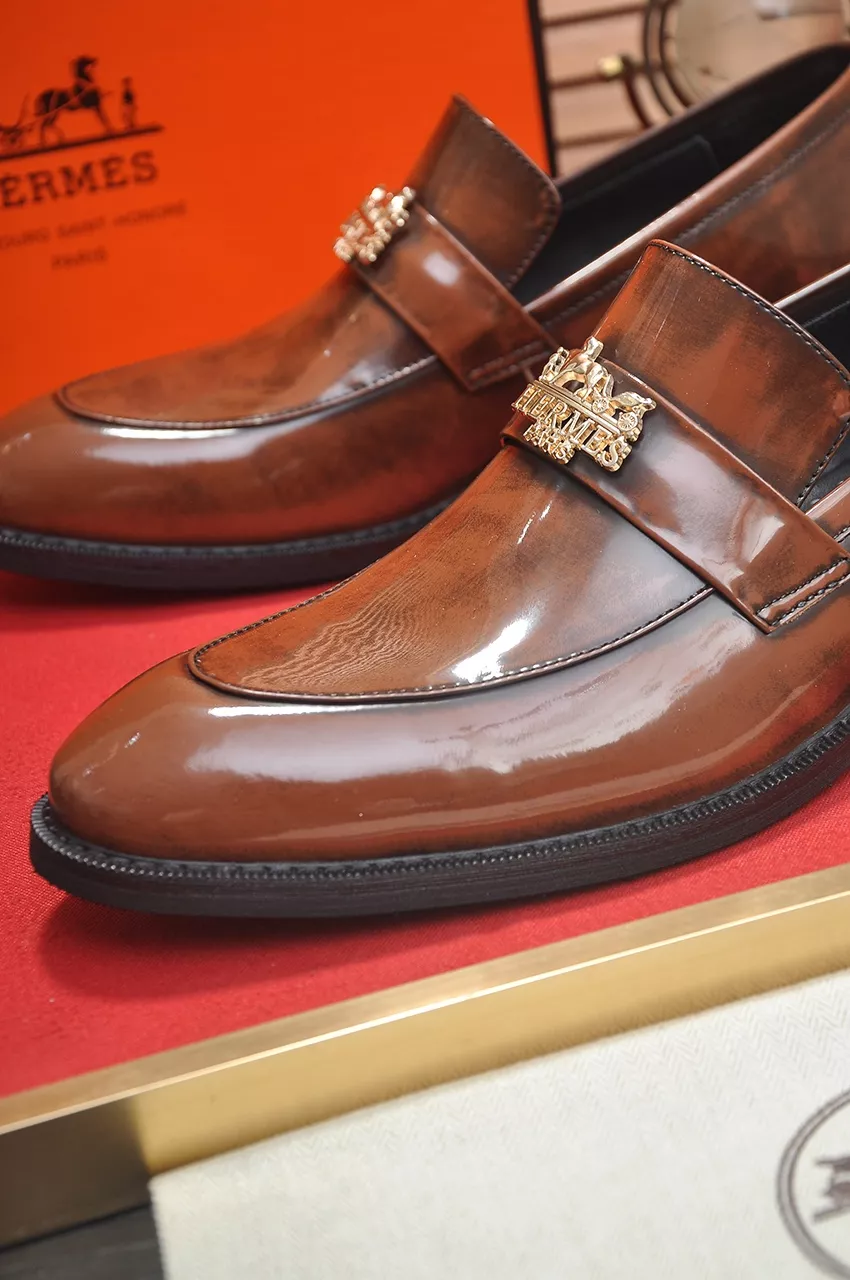 Hermes Leather Shoes For Men Functional 5898