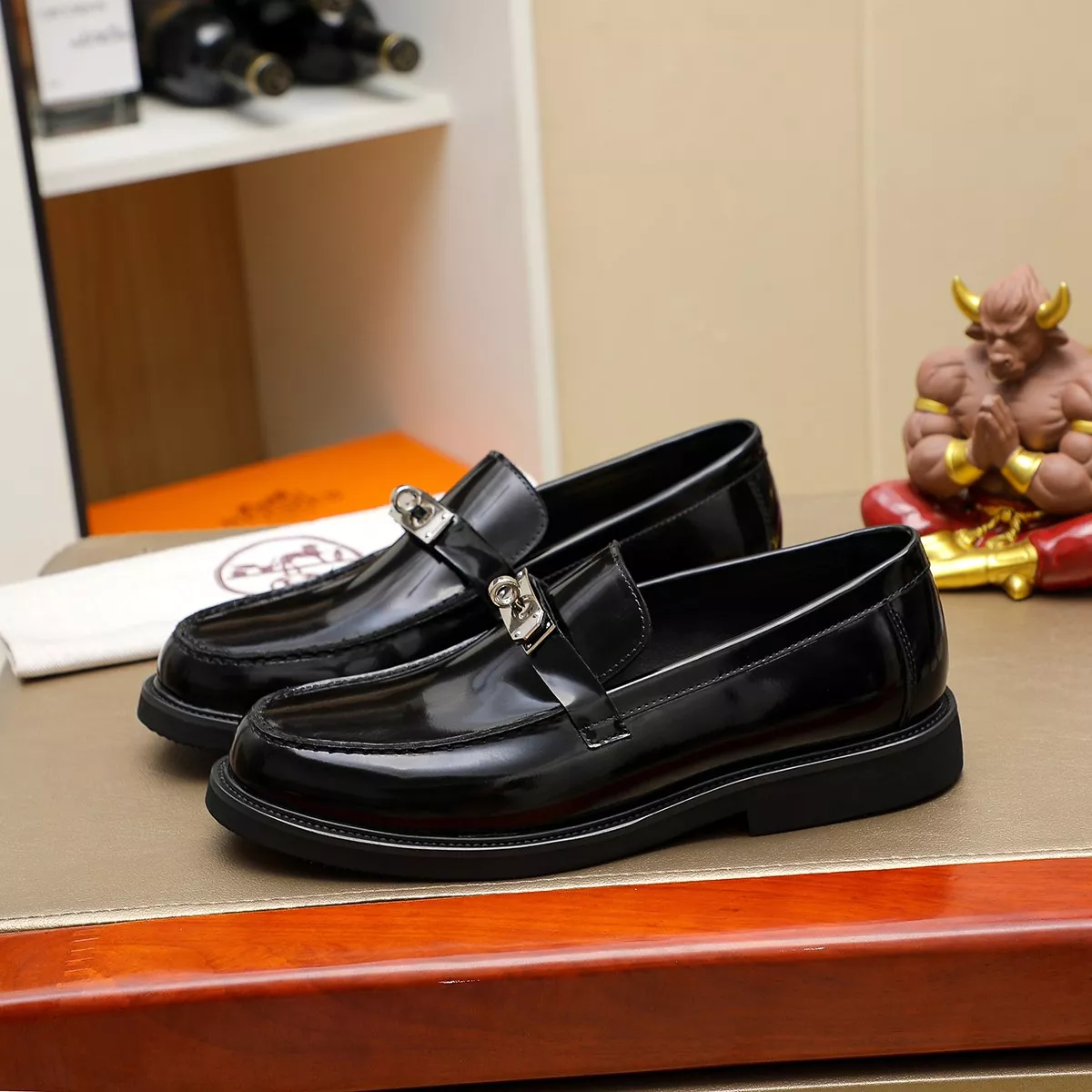 Hermes Leather Shoes For Men Practical 7401