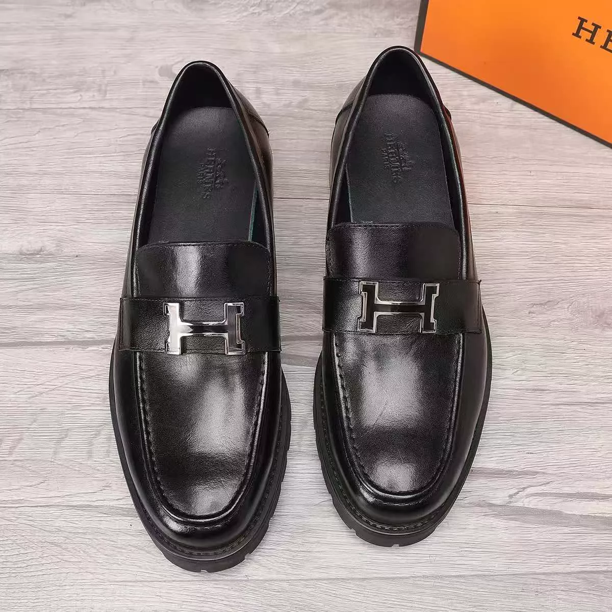Hermes Leather Shoes For Men Resilient 4204