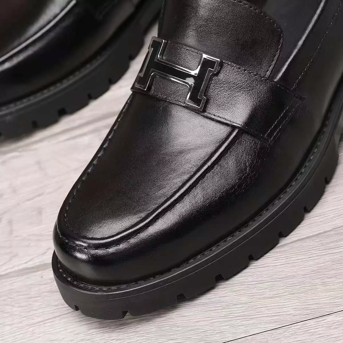 Hermes Leather Shoes For Men Resilient 4204