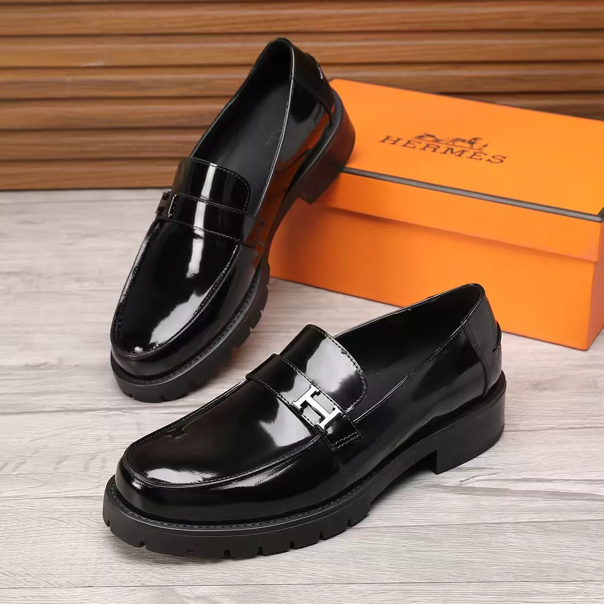 Hermes Leather Shoes For Men SmartChoice 5714